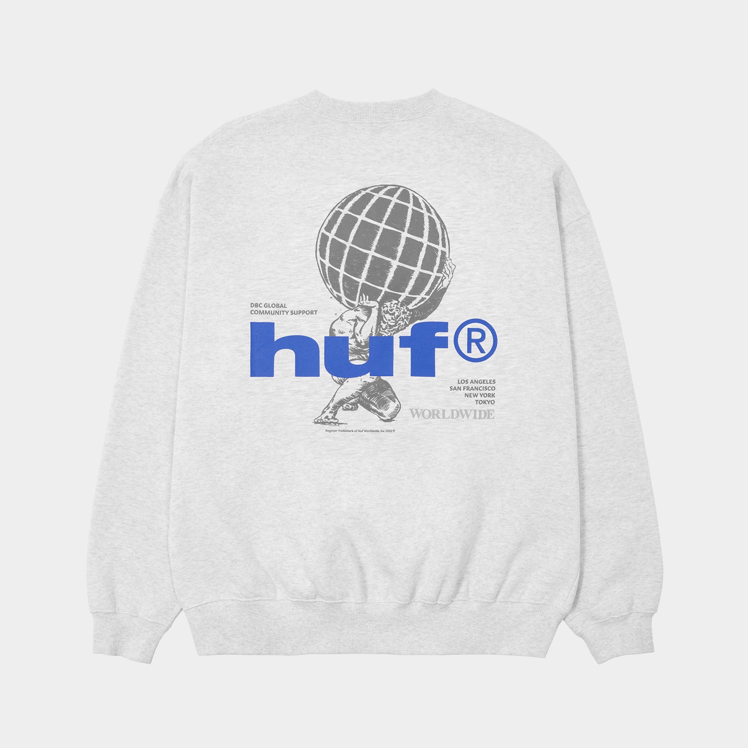 HUF (ハフ) Worldwide JP /SWEATSHIRTS(スウェットシャツ)/ COMMUNITY SUPPORT CREW商品 / ASH GREY