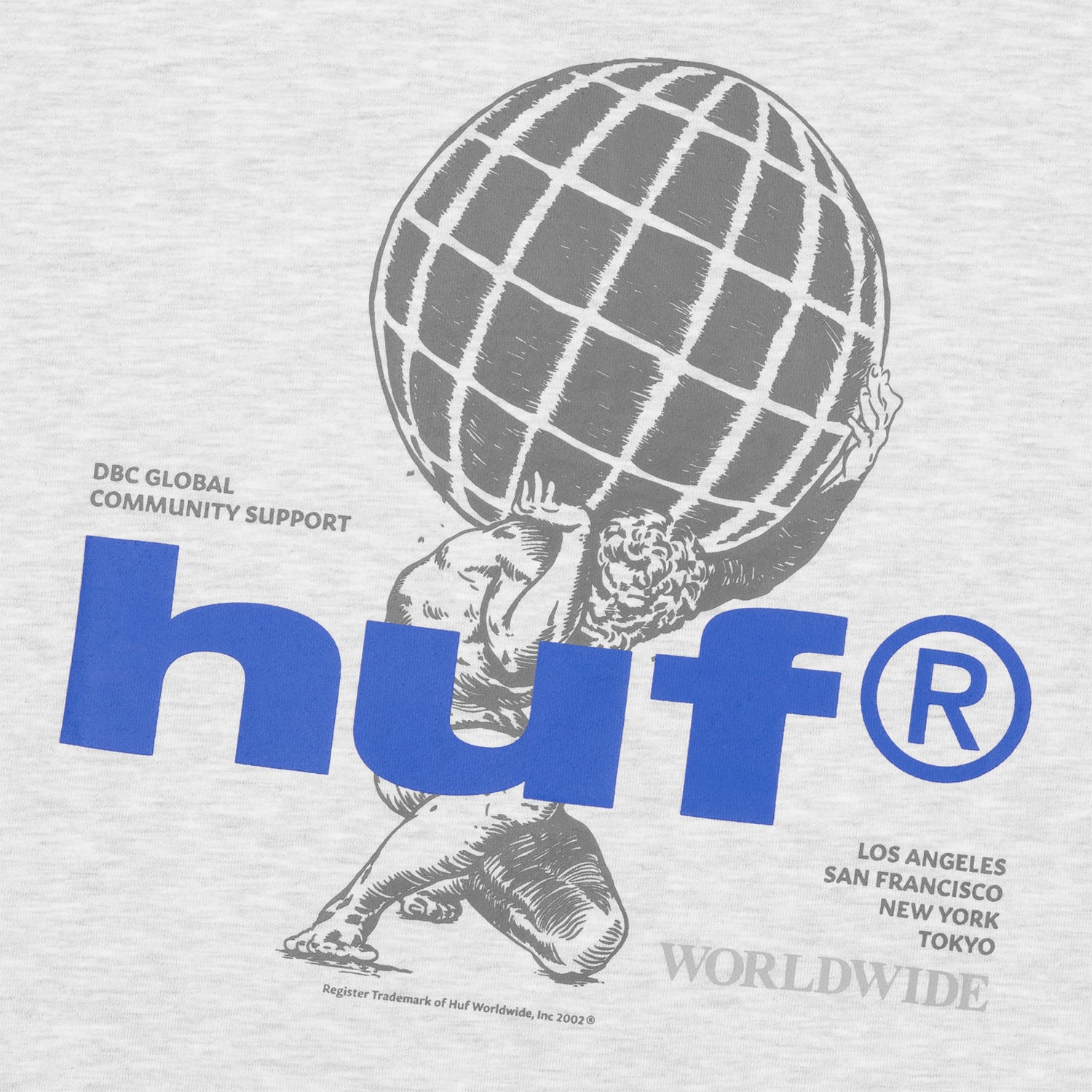 HUF (ハフ) Worldwide JP /SWEATSHIRTS(スウェットシャツ)/ COMMUNITY SUPPORT CREW商品 / ASH GREY