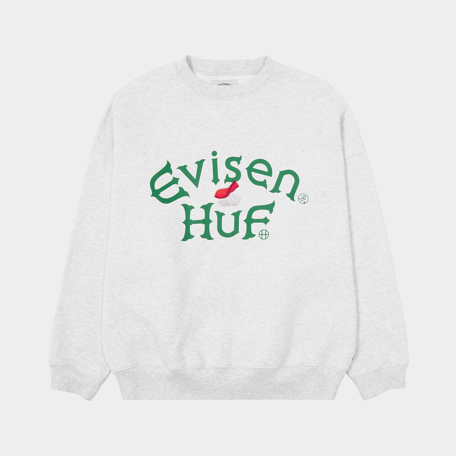 HUF (ハフ) Worldwide JP /SWEATSHIRTS(スウェットシャツ)/ HUF X EVISEN SUSHI CREW FLEECE商品 / NAVY