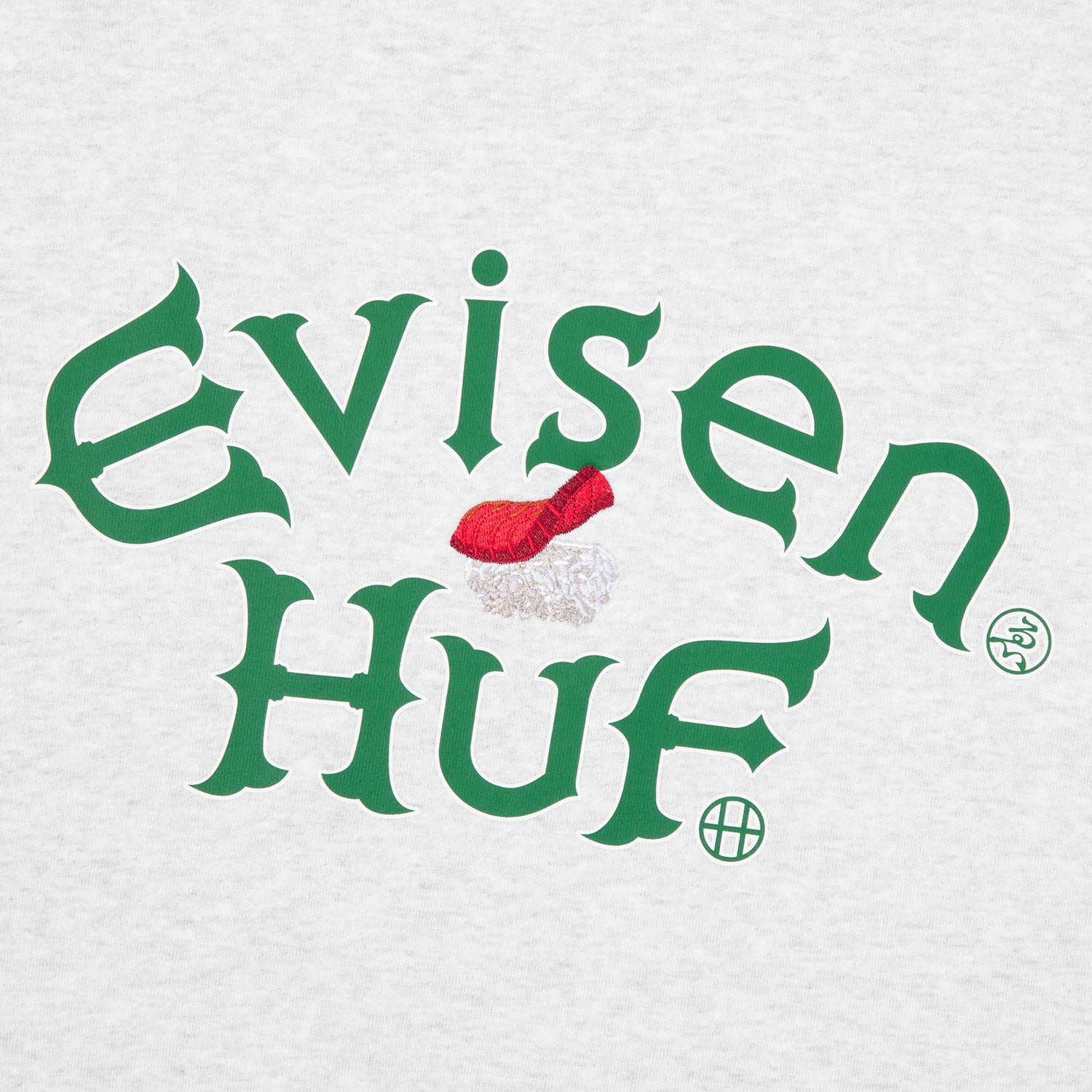 HUF (ハフ) Worldwide JP /SWEATSHIRTS(スウェットシャツ)/ HUF X EVISEN SUSHI CREW FLEECE商品 / NAVY