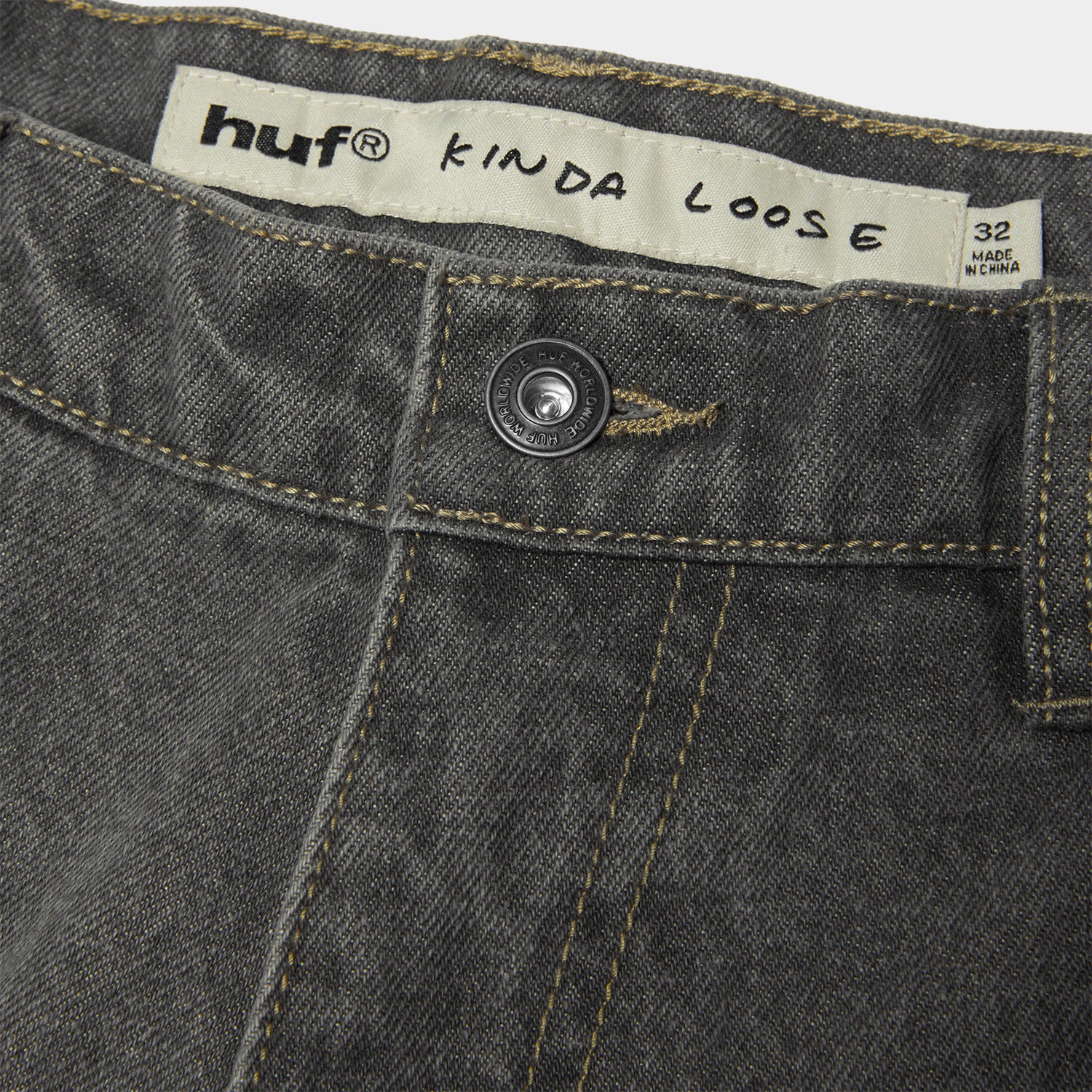 HUF (ハフ) Worldwide JP /PANTS(パンツ)/ KINDA LOOSE DOUBLE KNEES商品 / FROST GRAY