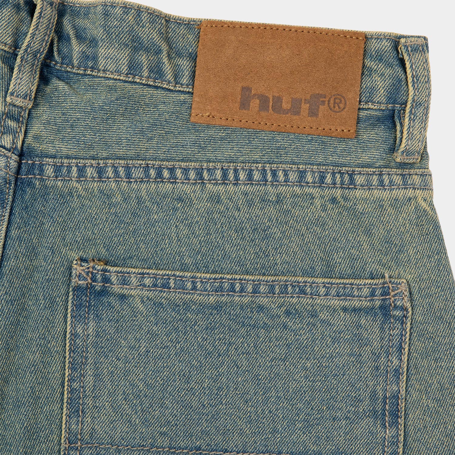 HUF (ハフ) Worldwide JP /SHORTS(ショーツ)/ KINDA LOOSE DOUBLE KNEE SHORT商品 / DIRTY WASH