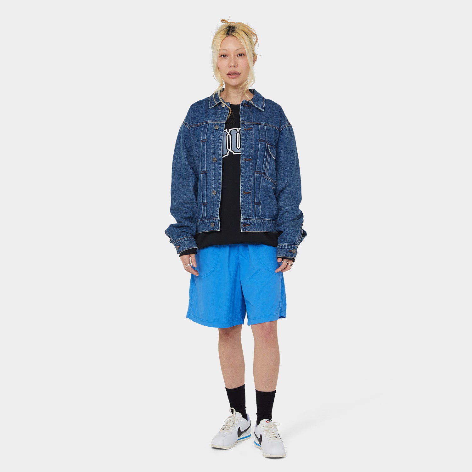 HUF (ハフ) Worldwide JP /SHORTS(ショーツ)/ 89 CONTRAST EASY SHORT商品 / BLACK