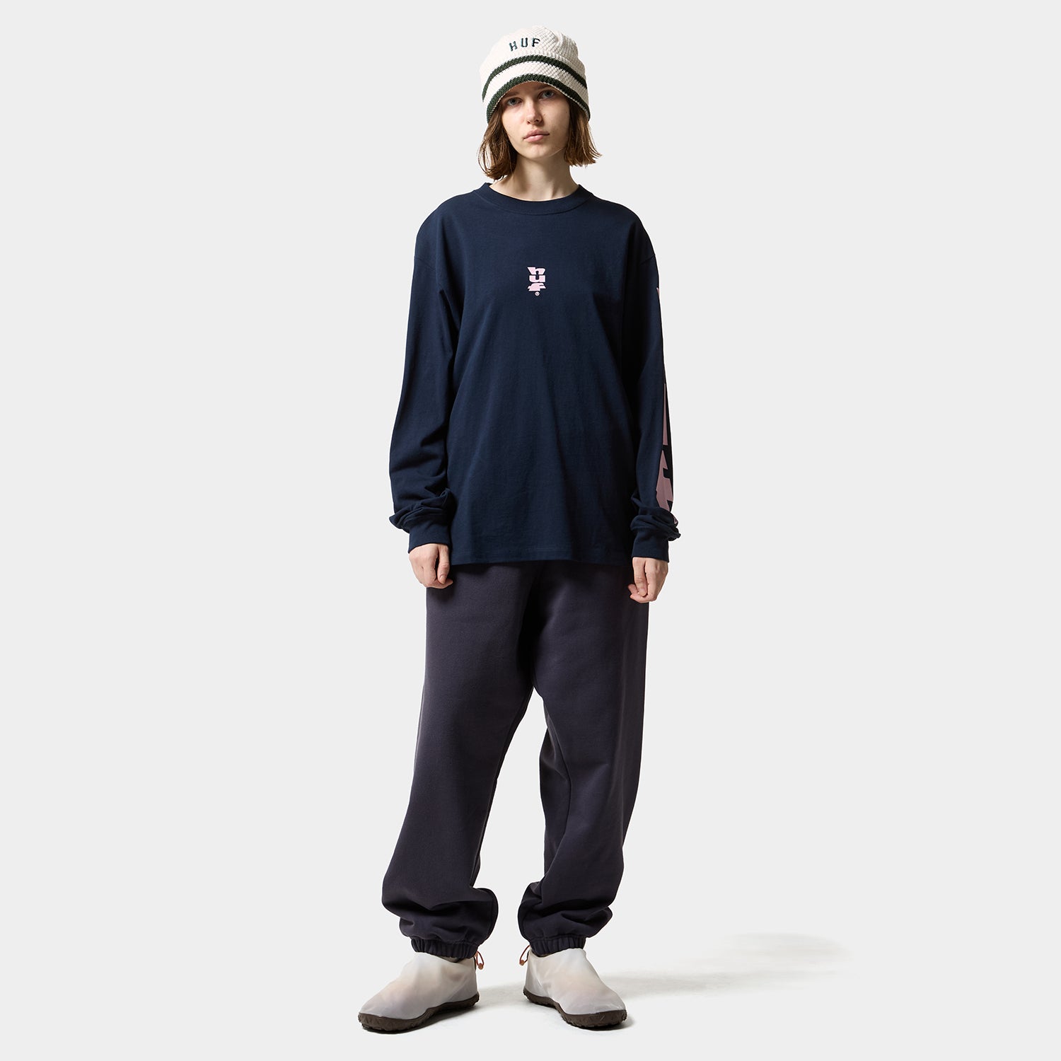HUF (ハフ) Worldwide JP /PANTS(パンツ)/ EXHAUST FLEECE PANT商品 / NAVY
