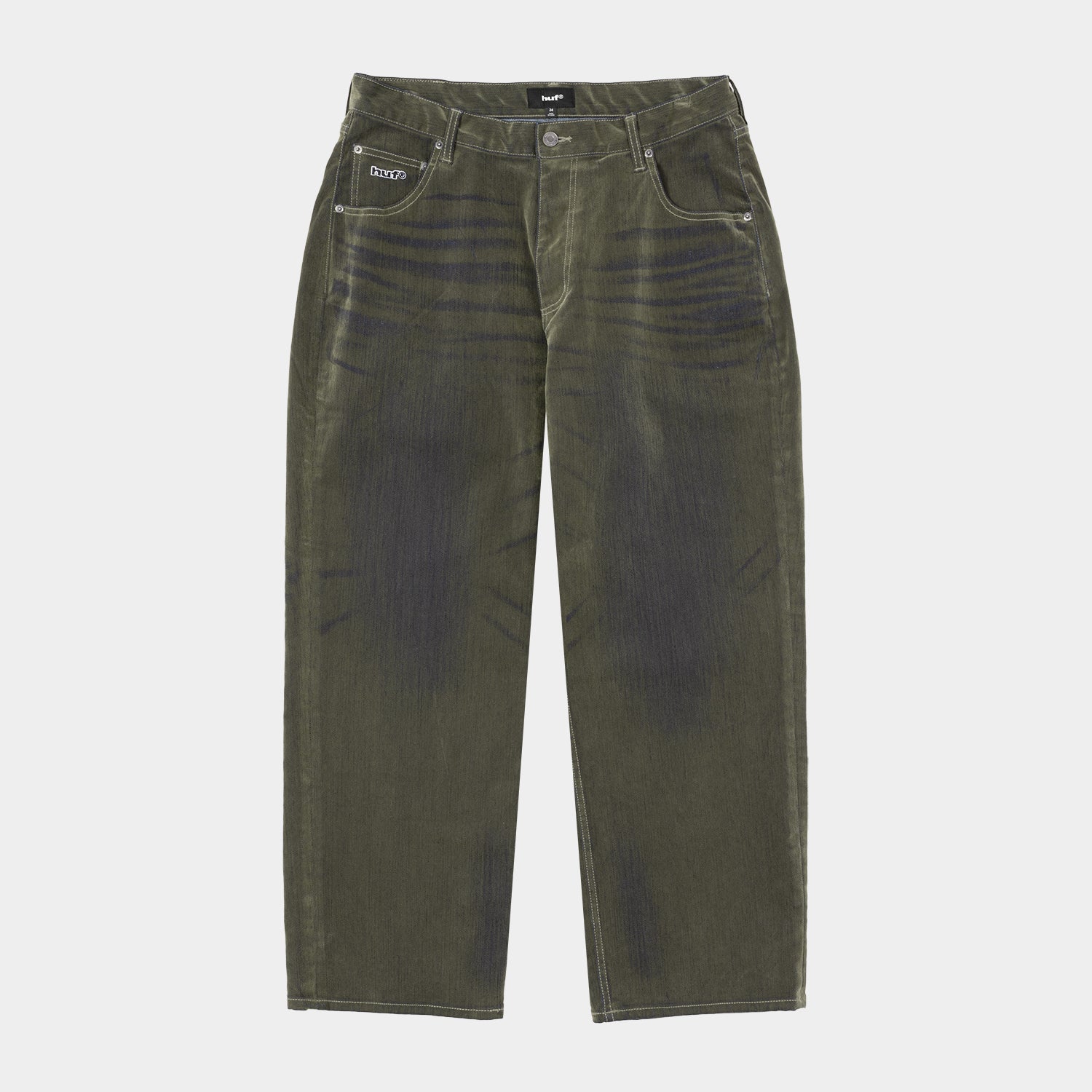 HUF (ハフ) Worldwide JP /PANTS(パンツ)/ HUF eightynine FLOCKED PANT商品 / OLIVE