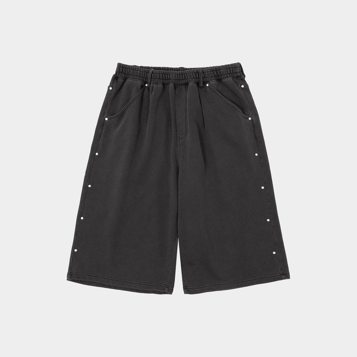 HUF (ハフ) Worldwide JP /SHORTS(ショーツ)/ STUDDED 3/4 FLEECE PANT商品 / BLACK