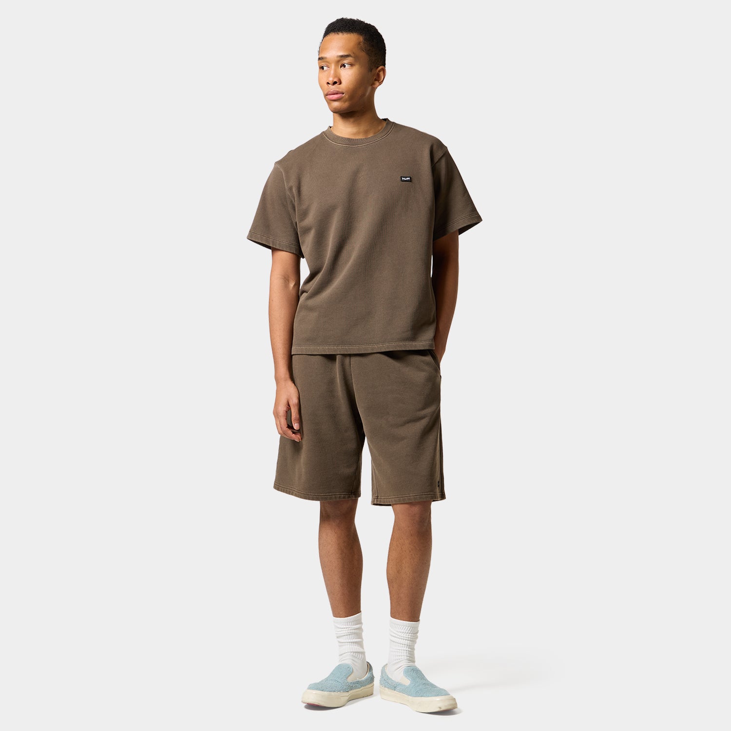 HUF (ハフ) Worldwide JP /SHORTS(ショーツ)/ huf eightynine WASHED FLEECE SHORT商品 / COFFEE