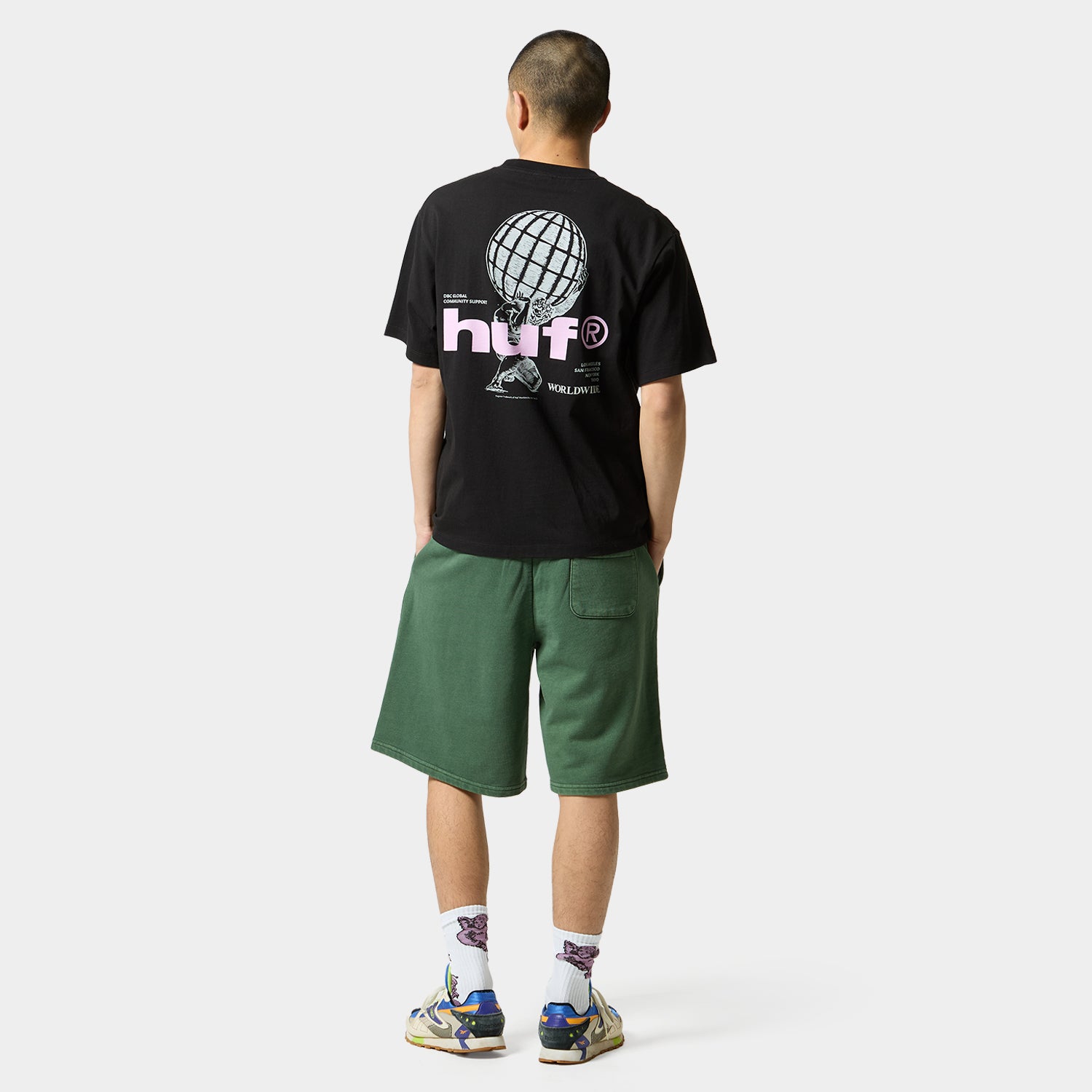 HUF (ハフ) Worldwide JP /SHORTS(ショーツ)/ huf eightynine WASHED FLEECE SHORT商品 / COFFEE