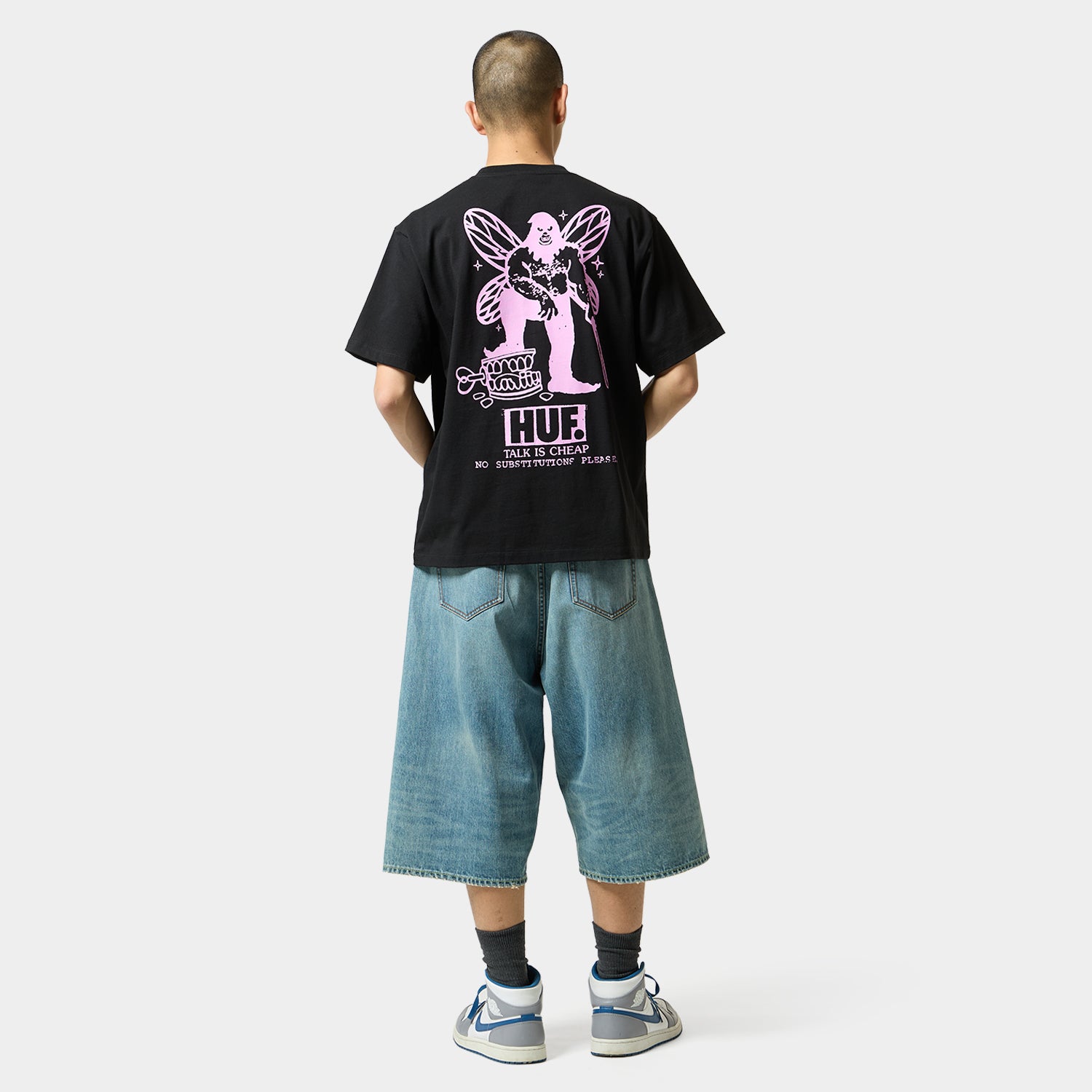HUF (ハフ) Worldwide JP /SHORTS(ショーツ)/ EXPRESSION WASHED DENIM BAGGY SHORT商品 / WASHED BLACK