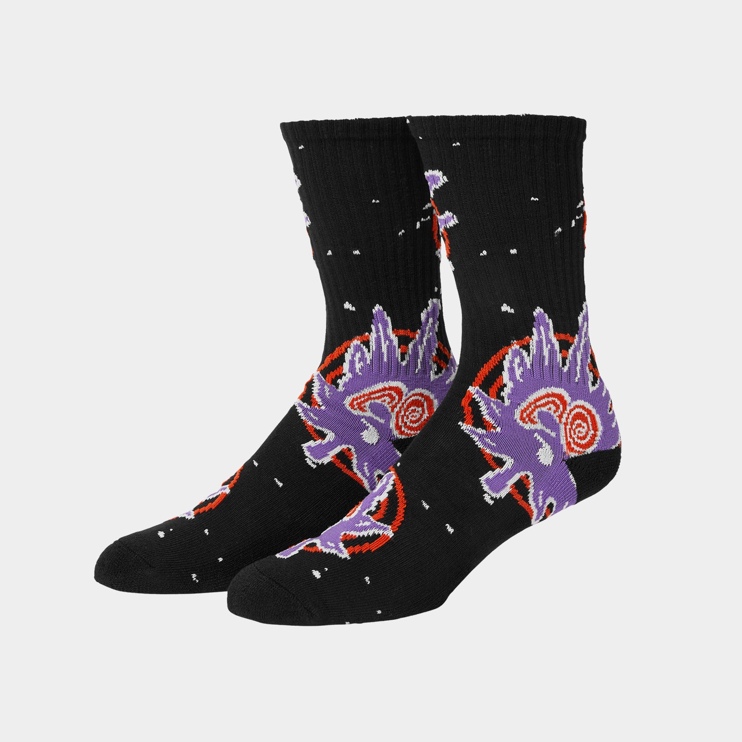 HUF (ハフ) Worldwide JP /SOCKS(ソックス)/ GREEN BUDDY HYPNOSIS SOCKS商品 / BLACK