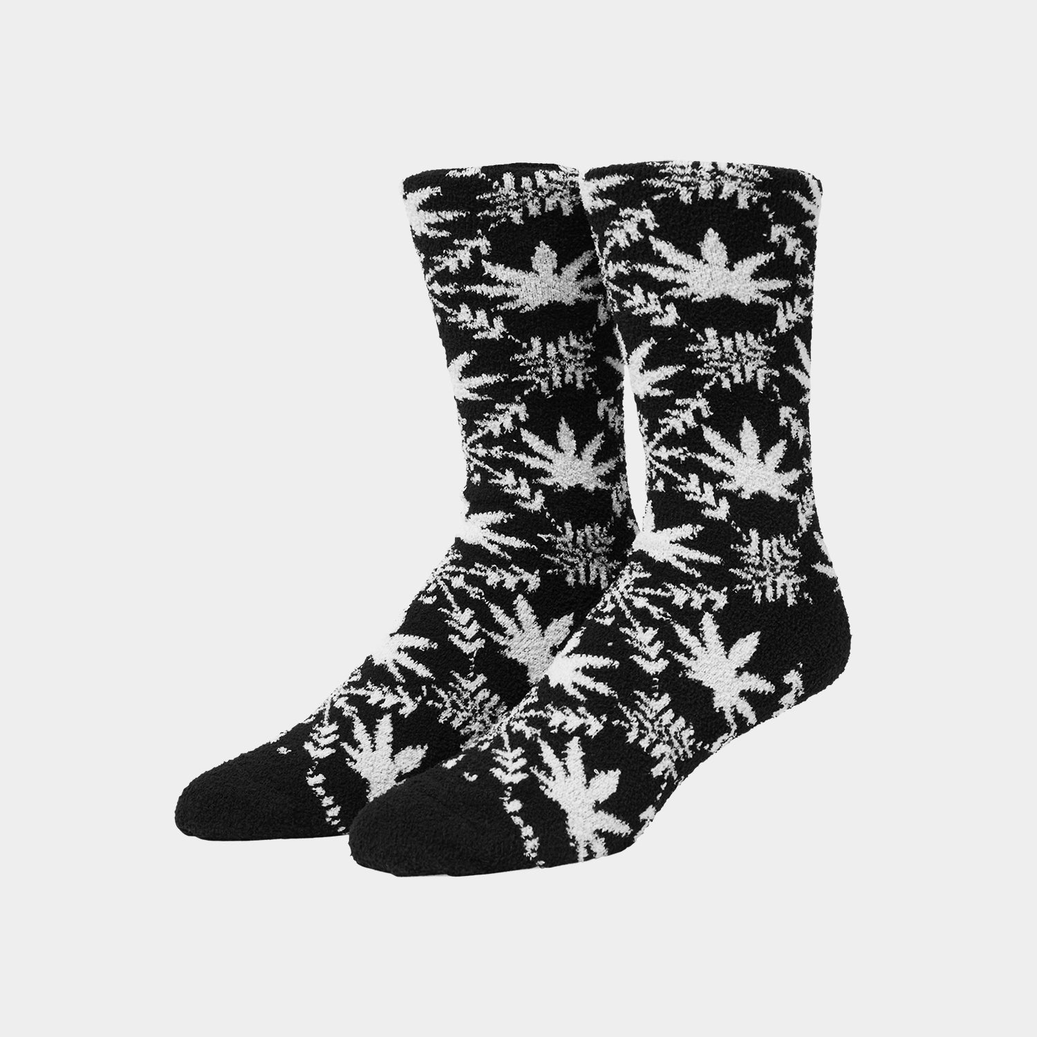 HUF (ハフ) Worldwide JP /SOCKS(ソックス)/ ARCTIC PLANTLIFE FUZZY SOCKS商品 / BLACK