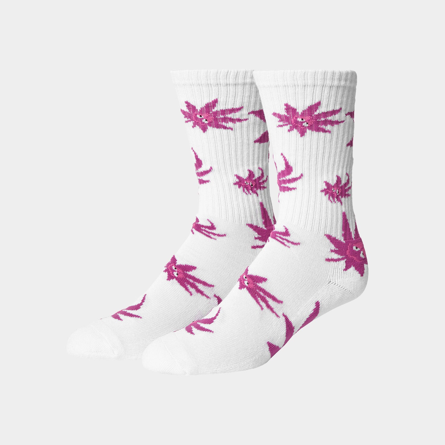 HUF (ハフ) Worldwide JP /SOCKS(ソックス)/ GREEN BUDDY EXHALE SOCKS商品 / WHITE