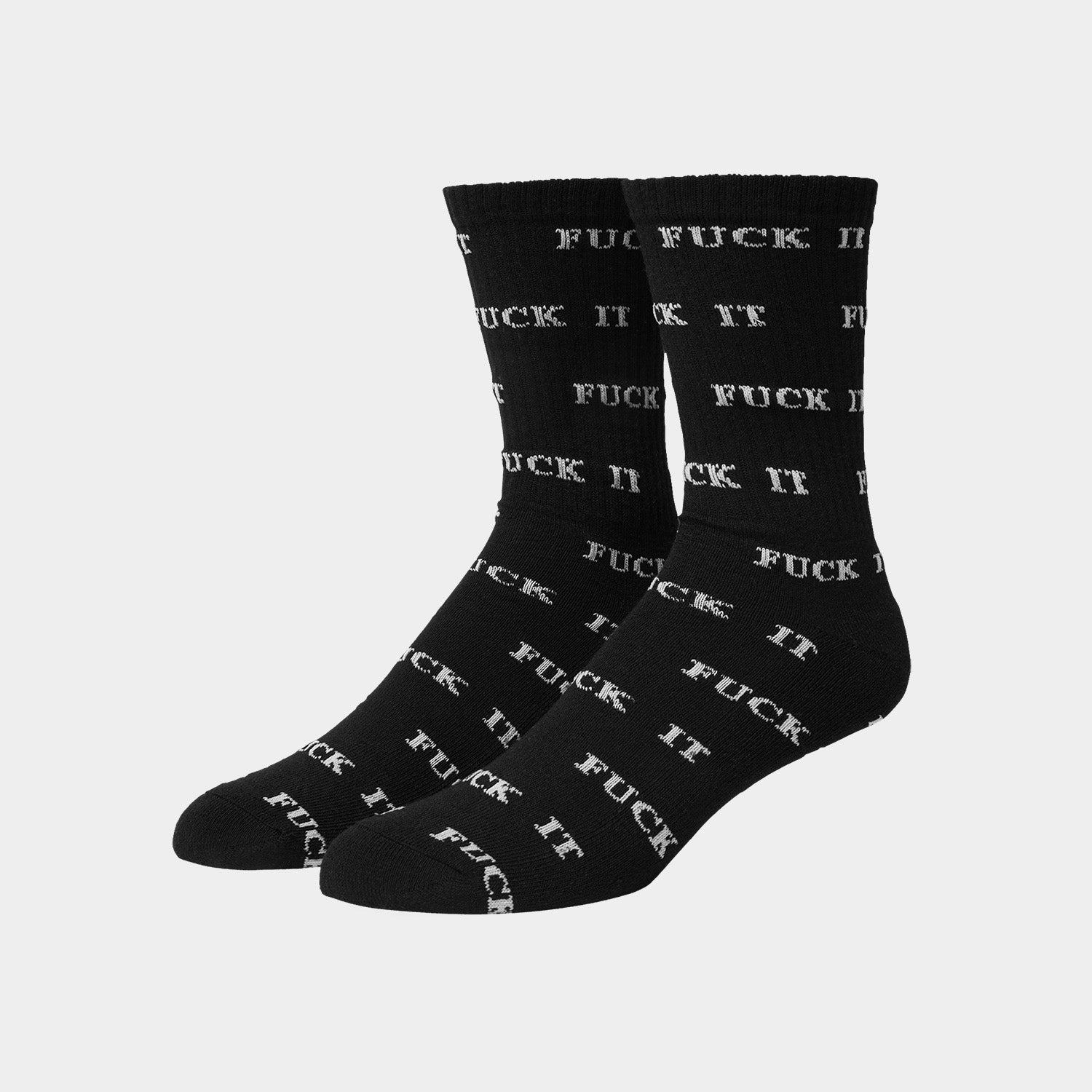 HUF (ハフ) Worldwide JP /SOCKS(ソックス)/ FUCK IT 3 PACK SOCKS商品 / WHITE/BLACK/HEATHER