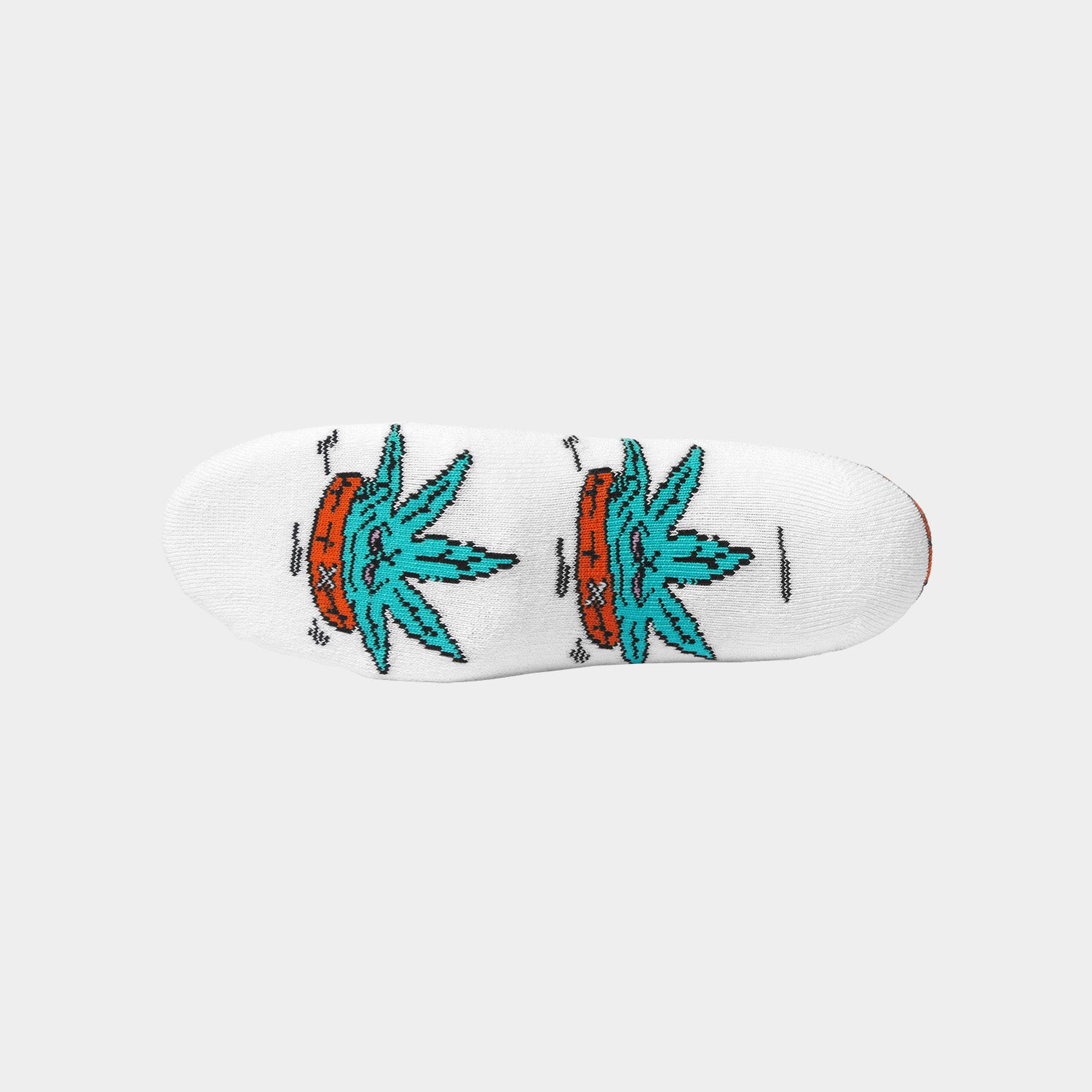 HUF (ハフ) Worldwide JP /SOCKS(ソックス)/ GREEN BUDDY FLOATIE SOCKS商品 / WHITE