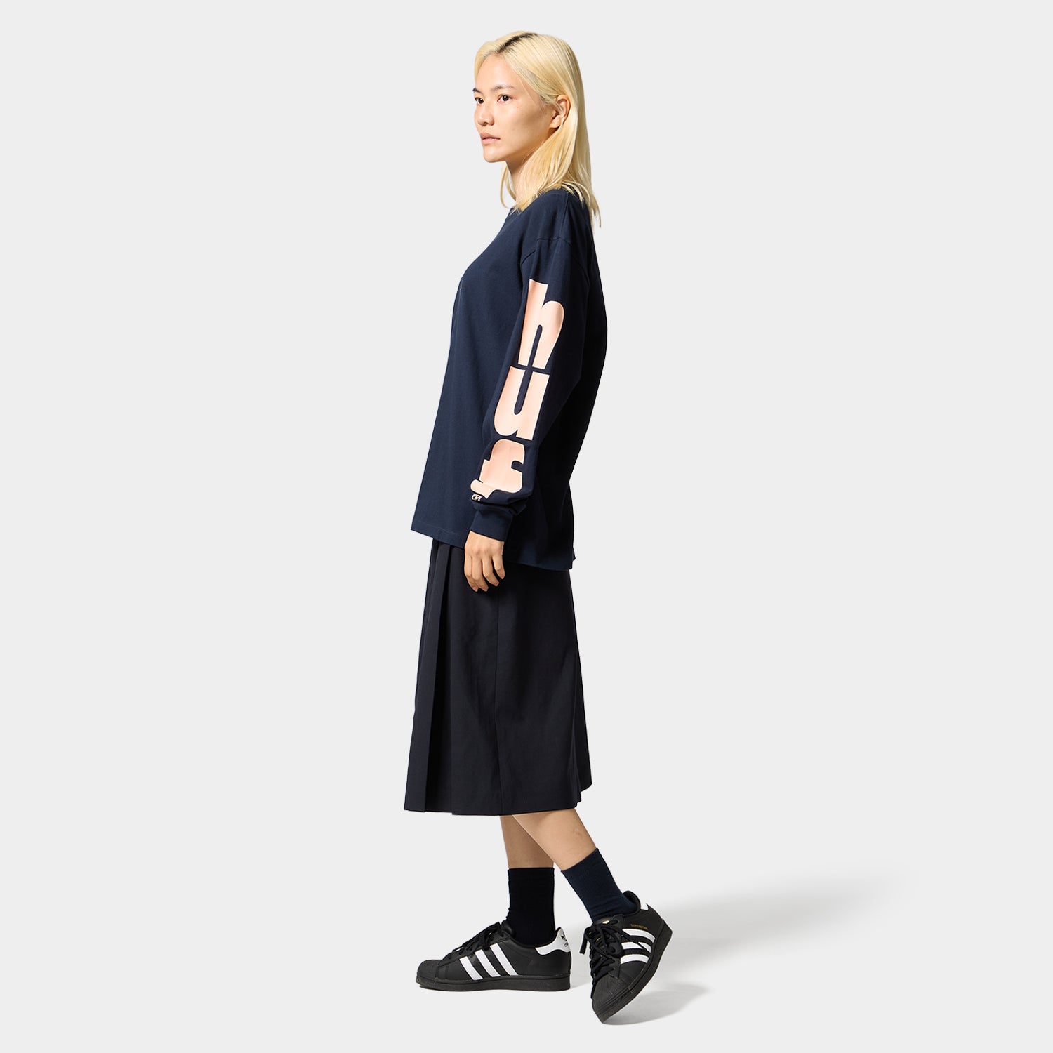 HUF (ハフ) Worldwide JP /T-SHIRTS(Tシャツ)/ MEGABLAST LS TEE商品 / NAVY