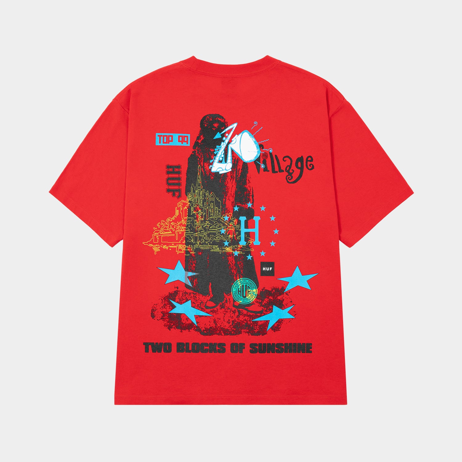 HUF (ハフ) Worldwide JP /T-SHIRTS(Tシャツ)/ TWO BLOCKS OF SUNSHINE TEE商品 / WHITE