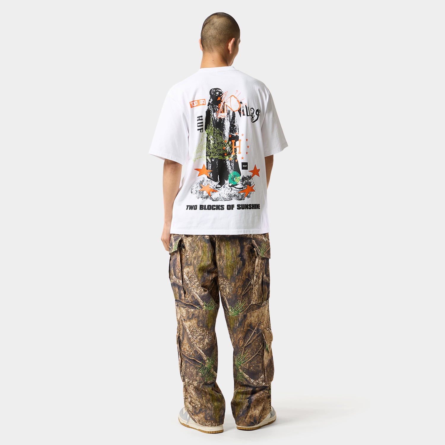 HUF (ハフ) Worldwide JP /T-SHIRTS(Tシャツ)/ TWO BLOCKS OF SUNSHINE TEE商品 / WHITE