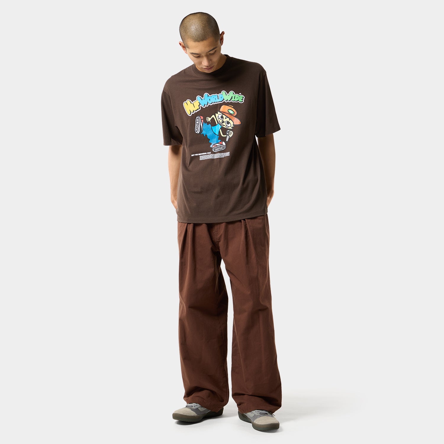 HUF (ハフ) Worldwide JP /T-SHIRTS(Tシャツ)/ CHOP KICK BLOCK TEE商品 / BISON