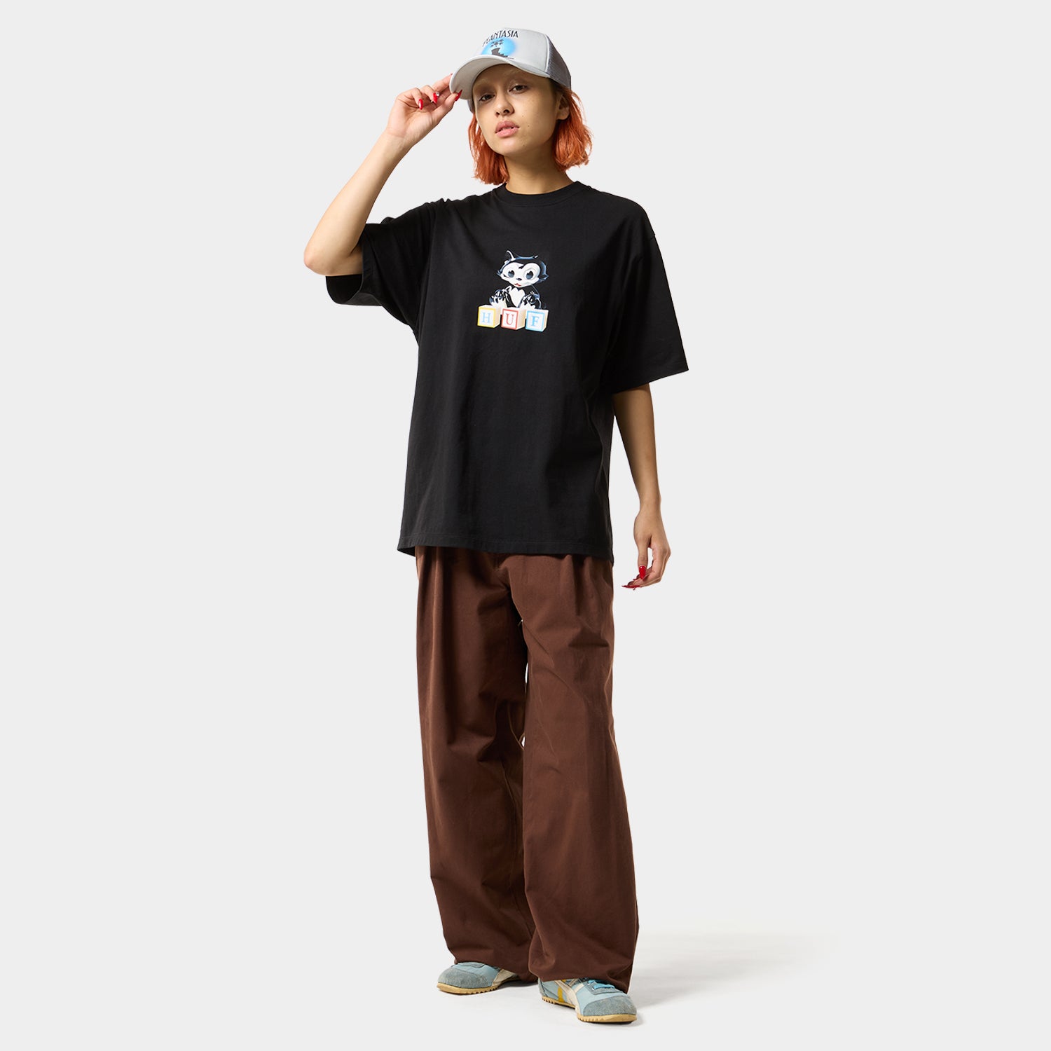 HUF (ハフ) Worldwide JP /T-SHIRTS(Tシャツ)/ BLOCKS TEE商品 / LILAC CHALK