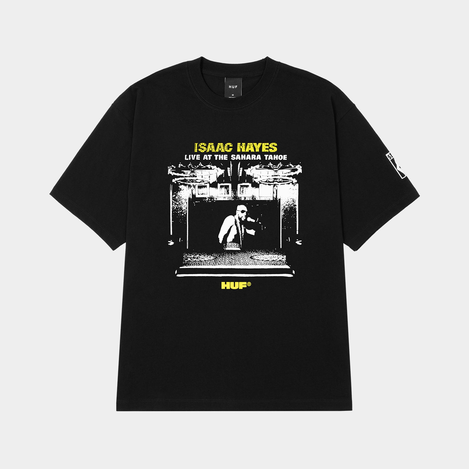 HUF (ハフ) Worldwide JP /T-SHIRTS(Tシャツ)/ HUF X ISAAC HAYES TAHOE HEAVYWEIGHT TEE商品 / BLACK