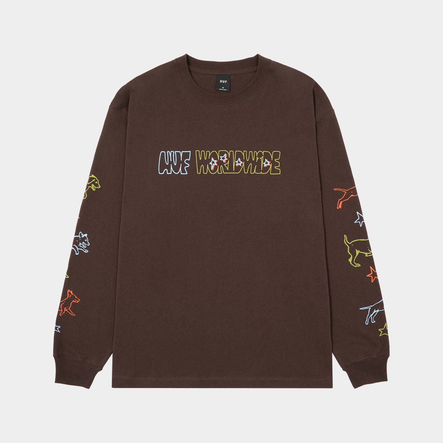 HUF (ハフ) Worldwide JP /T-SHIRTS(Tシャツ)/ FETCH LS TEE商品 / CHOCOLATE