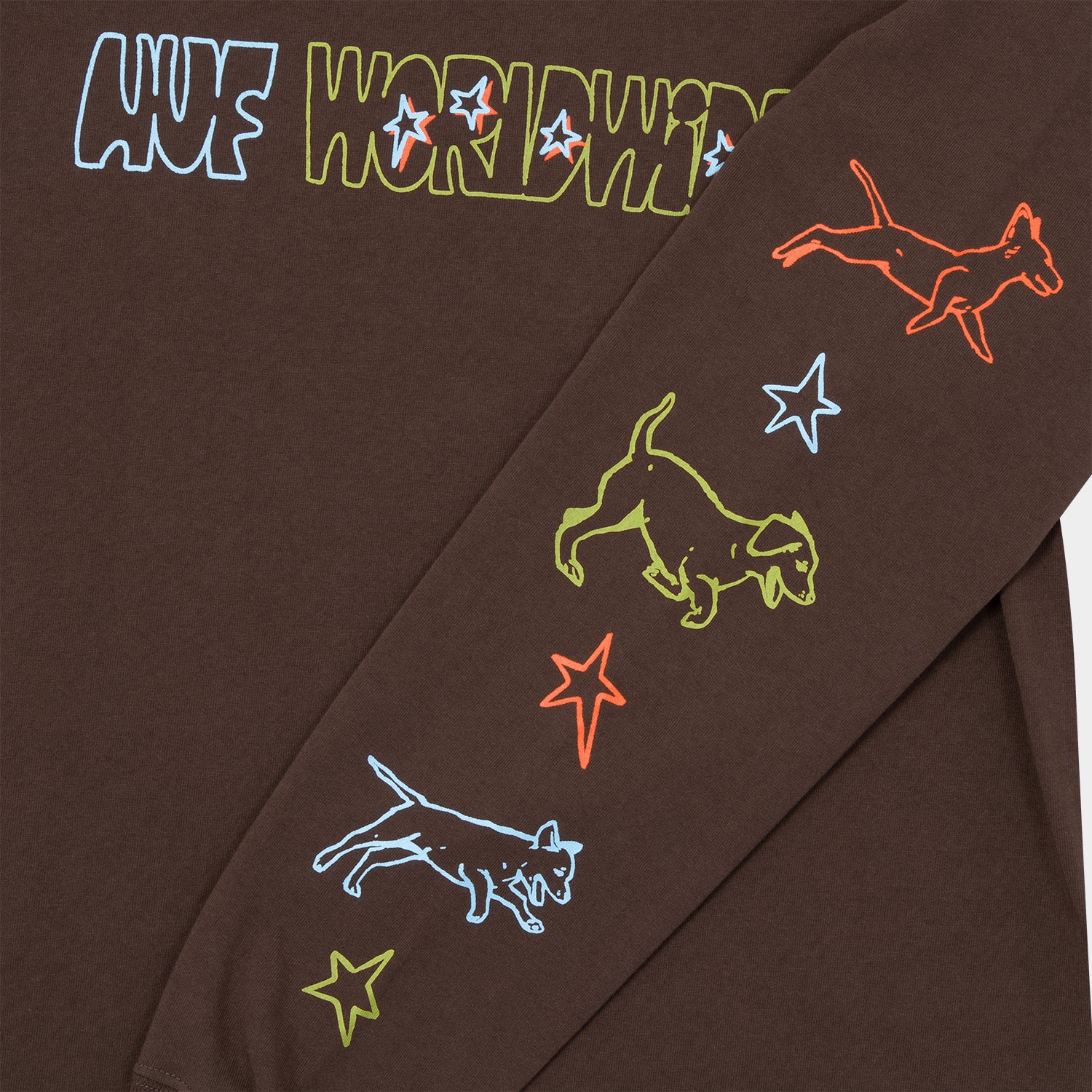 HUF (ハフ) Worldwide JP /T-SHIRTS(Tシャツ)/ FETCH LS TEE商品 / CHOCOLATE