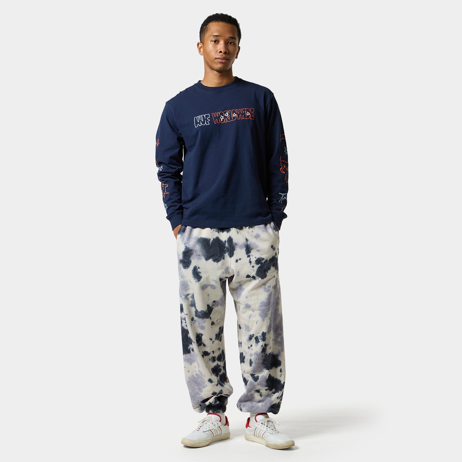 HUF (ハフ) Worldwide JP /T-SHIRTS(Tシャツ)/ FETCH LS TEE商品 / CHOCOLATE