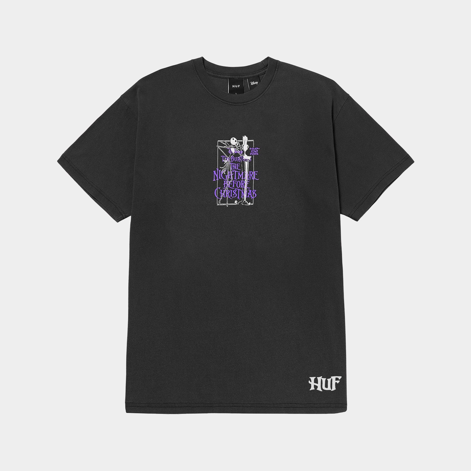HUF (ハフ) Worldwide JP /T-SHIRTS(Tシャツ)/ HUF X NIGHTMARE BEFORE CHRISTMAS TEE商品 / VINTAGE BLACK