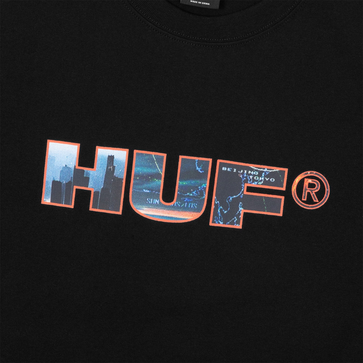 HUF (ハフ) Worldwide JP /T-SHIRTS(Tシャツ)/ FLIGHT PATH TEE商品 / BLACK