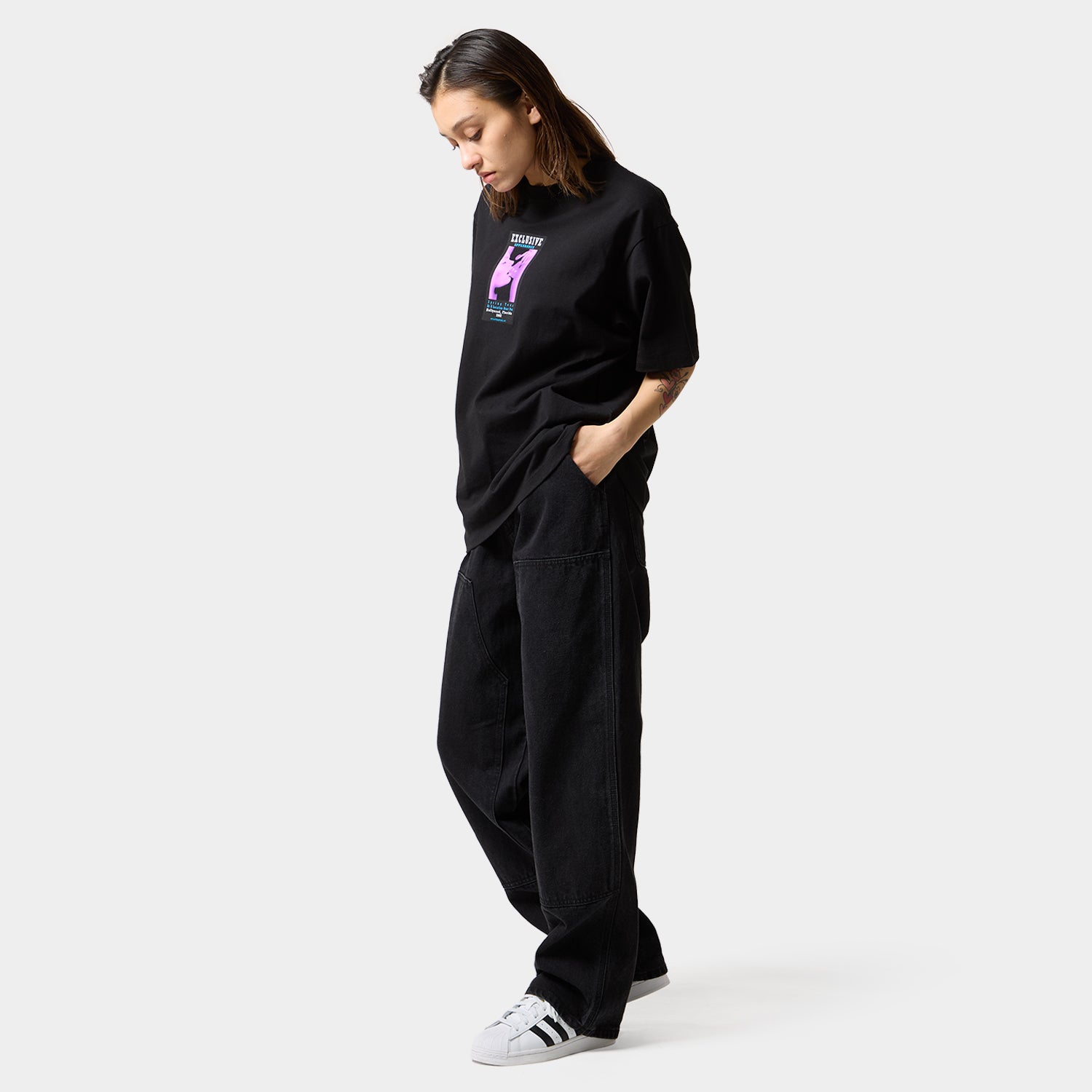 HUF (ハフ) Worldwide JP /T-SHIRTS(Tシャツ)/ EXCLUSIVE APPEARANCE TEE商品 / BLACK
