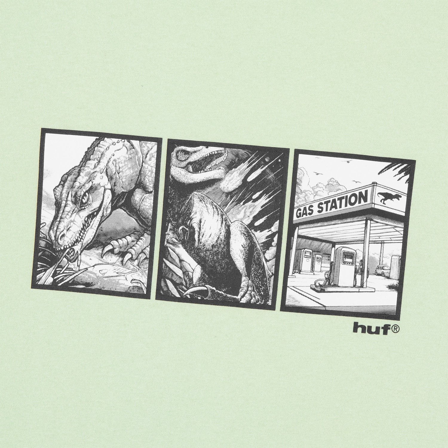 HUF (ハフ) Worldwide JP /T-SHIRTS(Tシャツ)/ FOSSIL FUEL TEE商品 / CUCUMBER