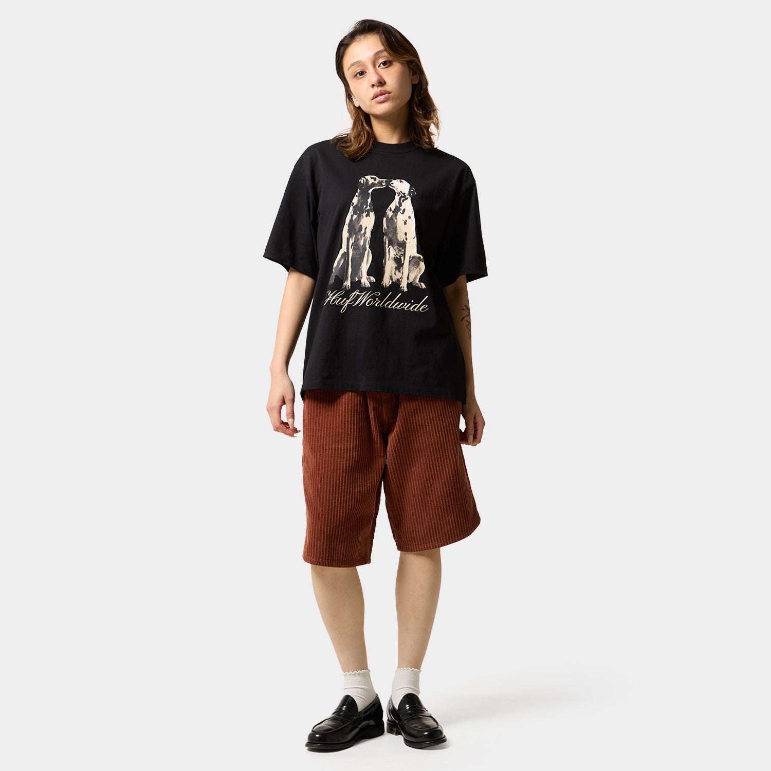 HUF (ハフ) Worldwide JP /T-SHIRTS(Tシャツ)/ DOGGED TEE商品 / BLACK