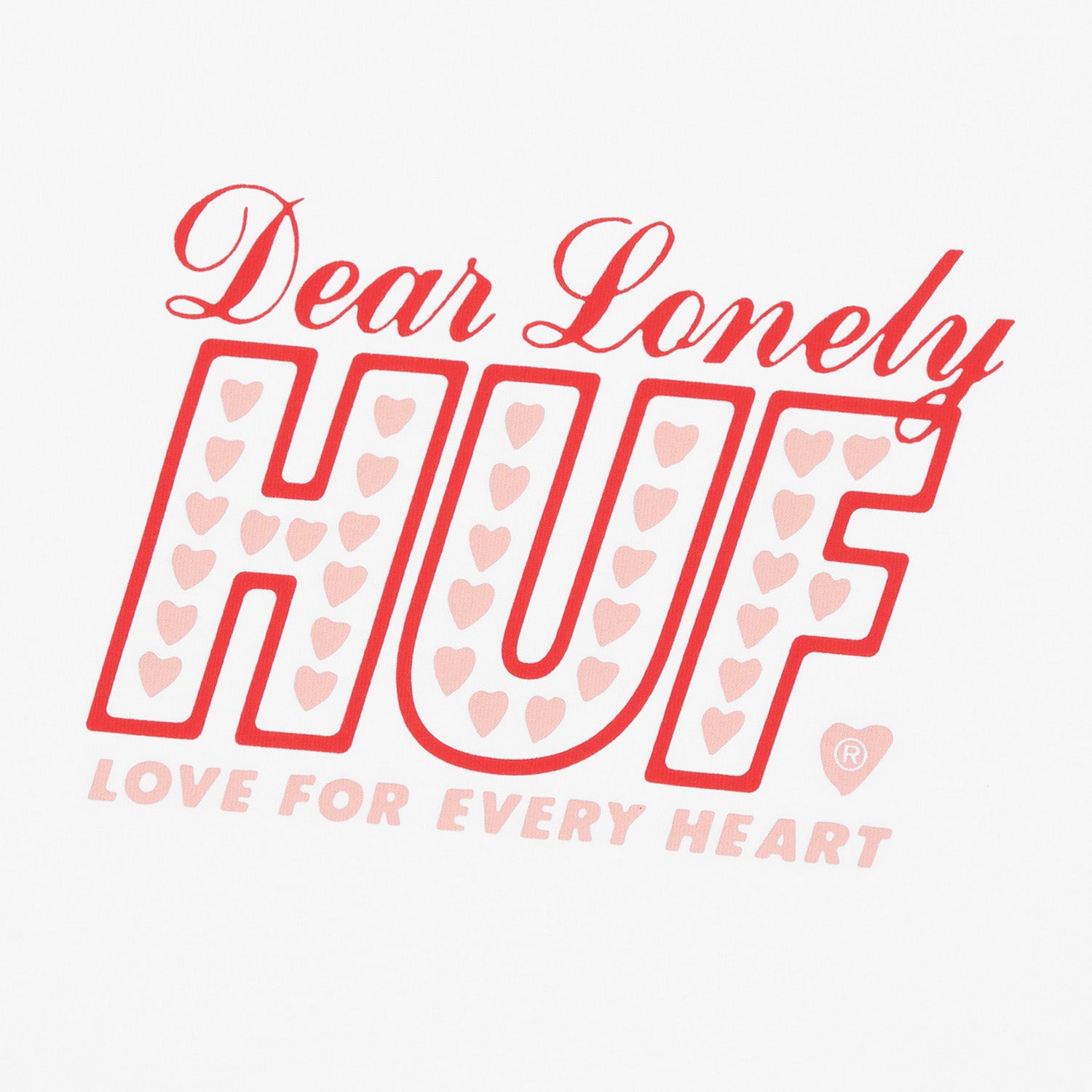 HUF (ハフ) Worldwide JP /T-SHIRTS(Tシャツ)/ LONELY HEARTS TEE商品 / WHITE