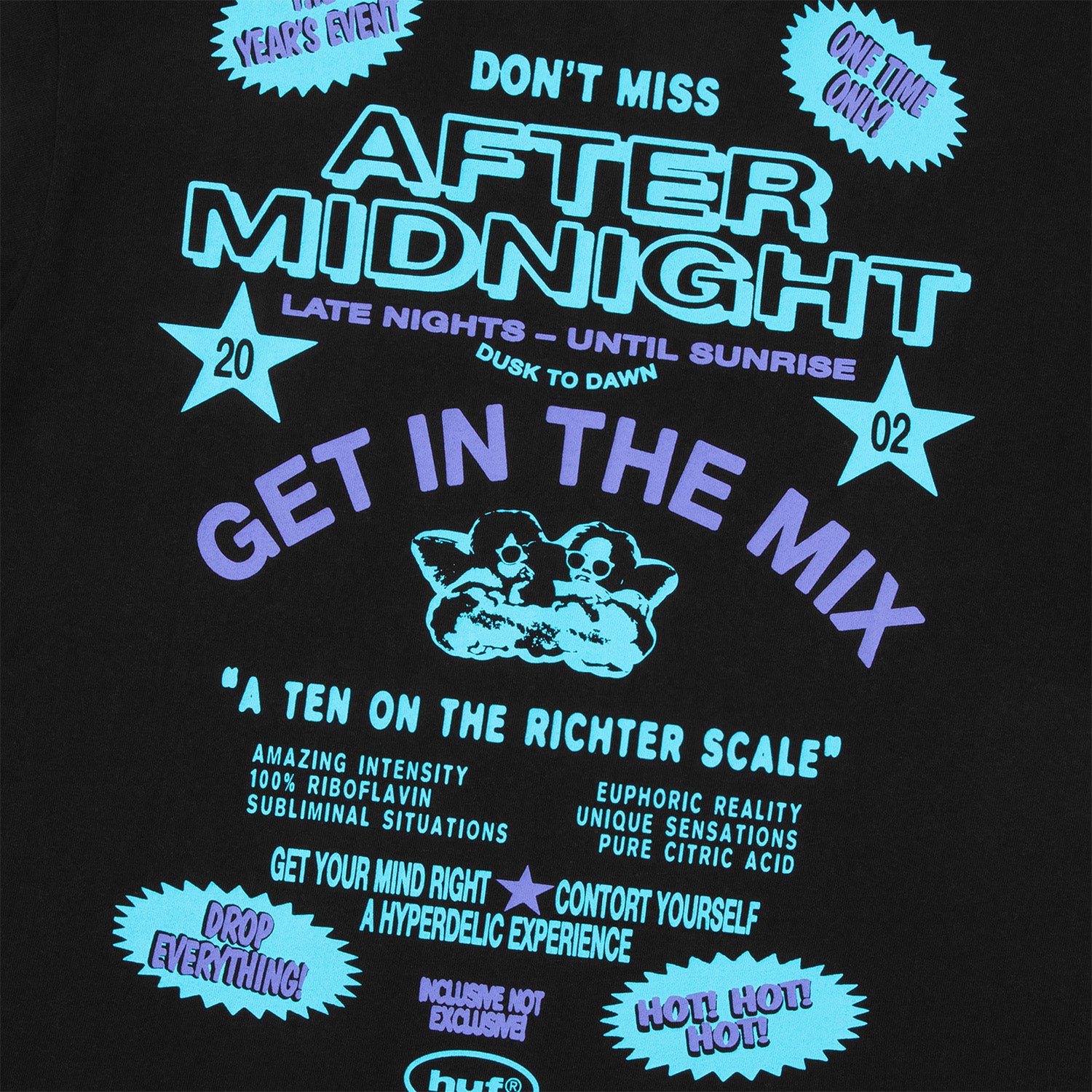 HUF (ハフ) Worldwide JP /T-SHIRTS(Tシャツ)/ AFTER MIDNIGHT TEE商品 / WHITE