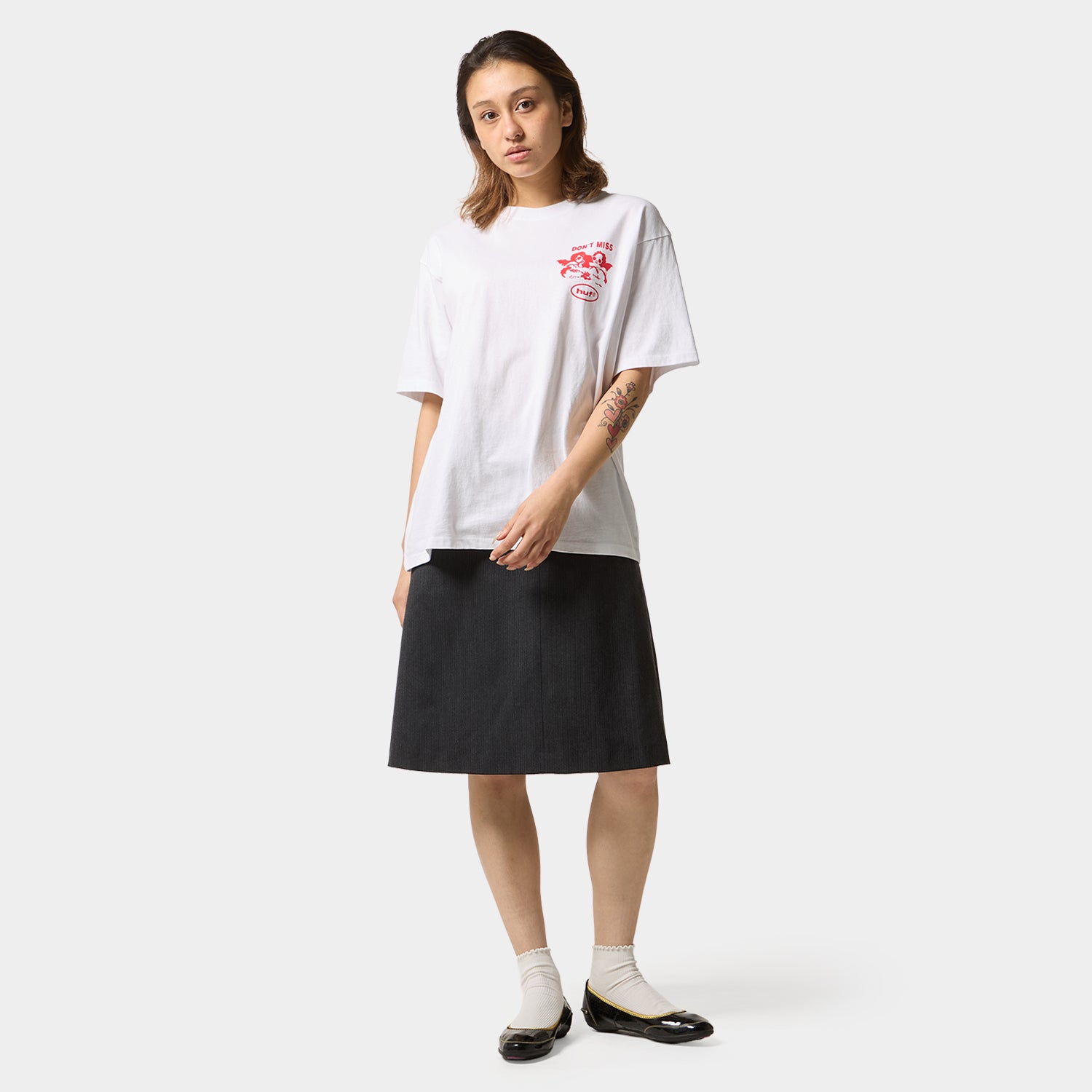 HUF (ハフ) Worldwide JP /T-SHIRTS(Tシャツ)/ AFTER MIDNIGHT TEE商品 / WHITE