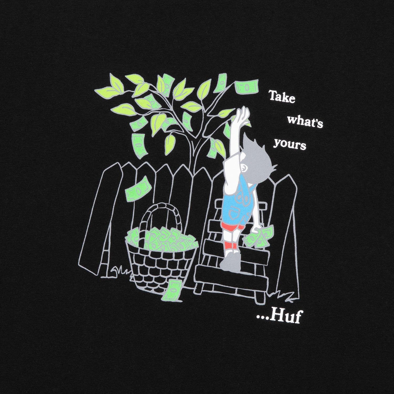 HUF (ハフ) Worldwide JP /T-SHIRTS(Tシャツ)/ TAKE YOURS TEE商品 / WHITE