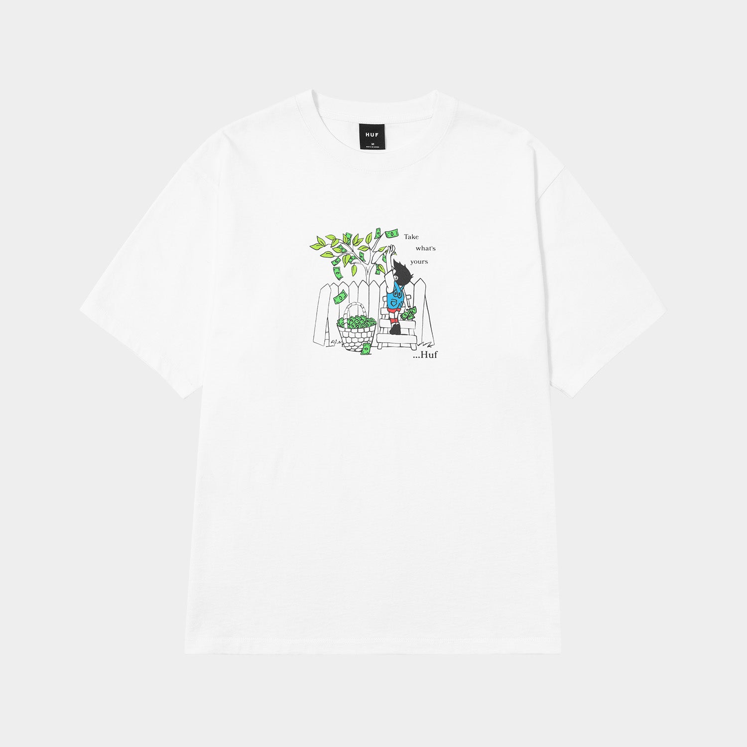 HUF (ハフ) Worldwide JP /T-SHIRTS(Tシャツ)/ TAKE YOURS TEE商品 / WHITE