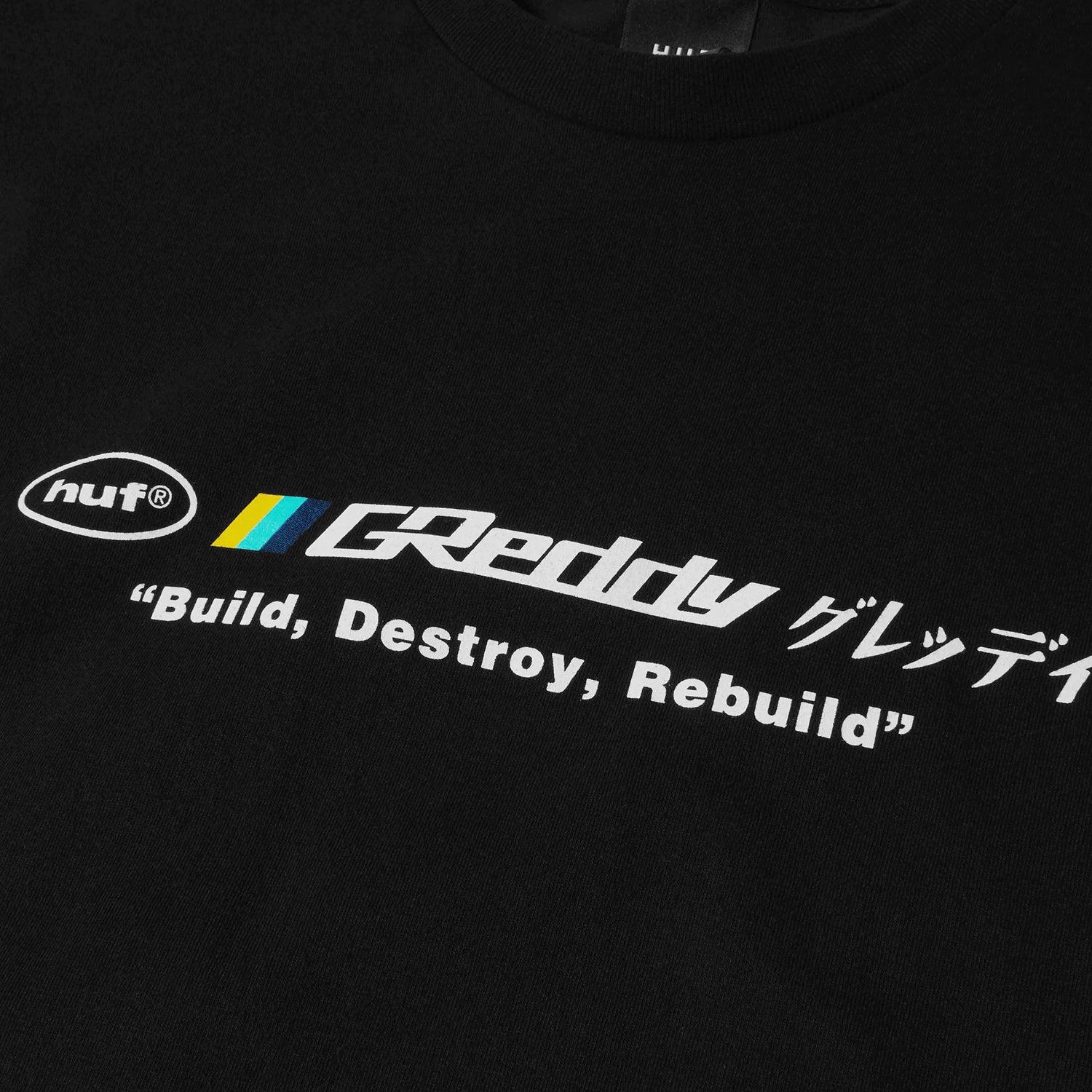 HUF (ハフ) Worldwide JP /T-SHIRTS(Tシャツ)/ HUF X GREDDY MOTORS TEE商品 / BLACK