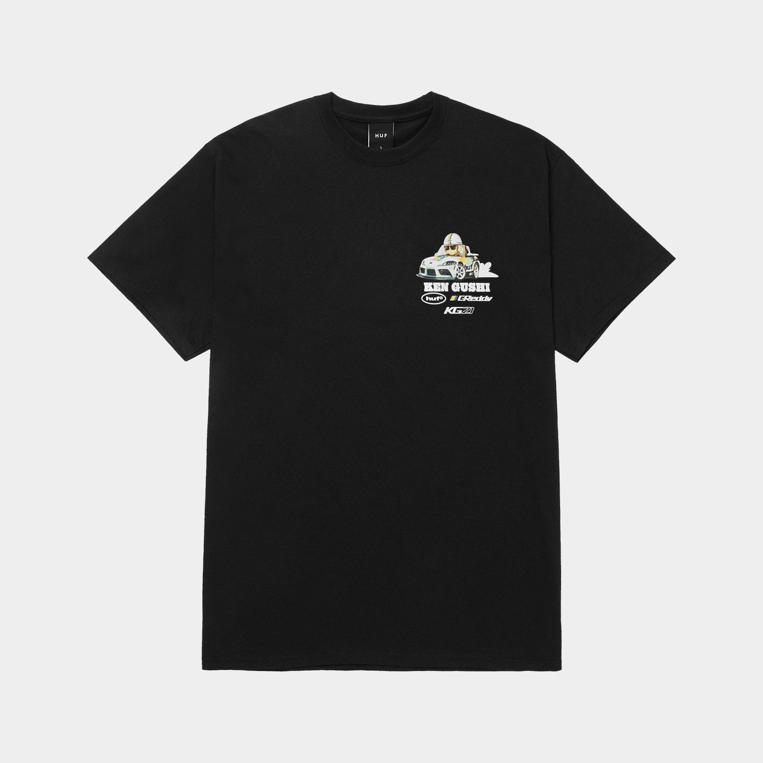 HUF (ハフ) Worldwide JP /T-SHIRTS(Tシャツ)/ HUF X GREDDY GUSHI TEE商品 / BLACK