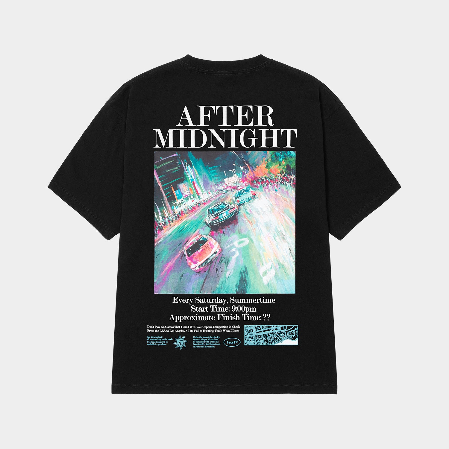 HUF (ハフ) Worldwide JP /T-SHIRTS(Tシャツ)/ AFTER MIDNIGHT TEE商品 / WHITE