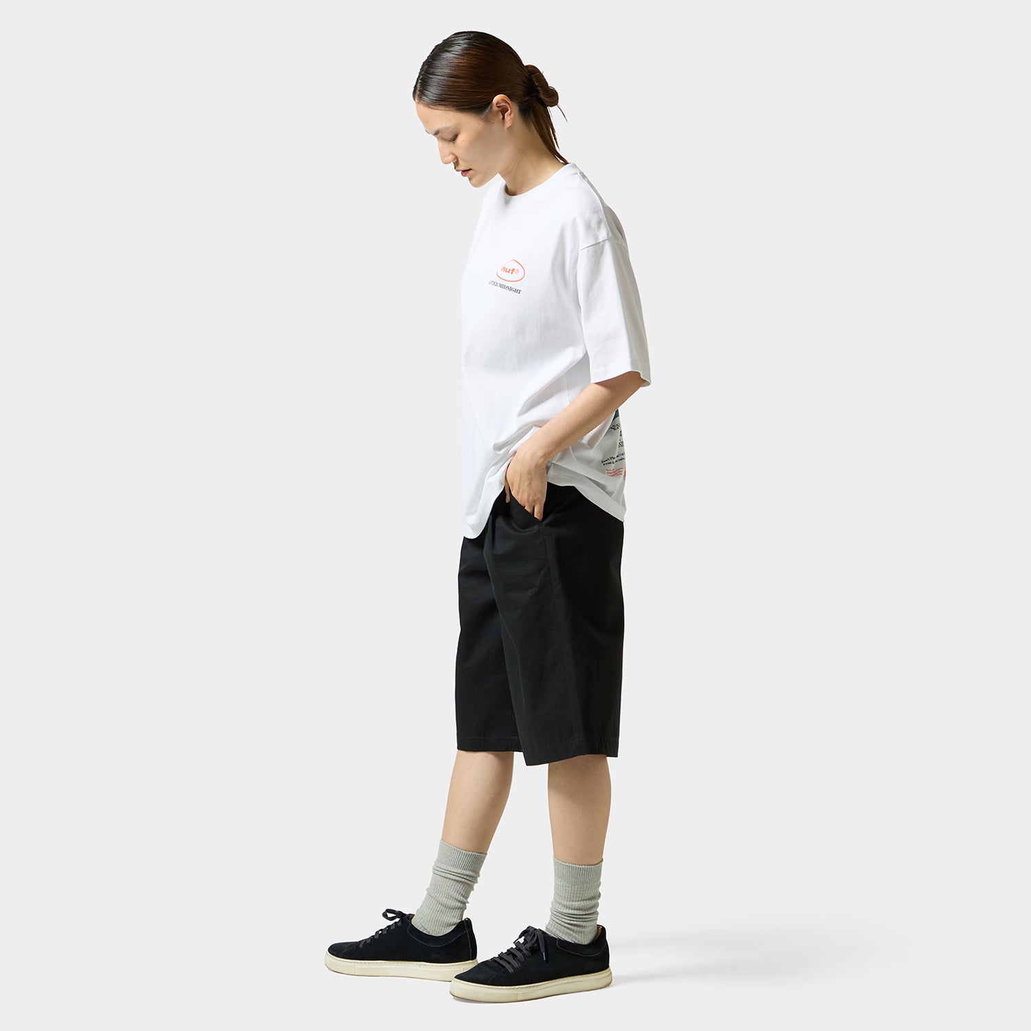 HUF (ハフ) Worldwide JP /T-SHIRTS(Tシャツ)/ AFTER MIDNIGHT TEE商品 / WHITE