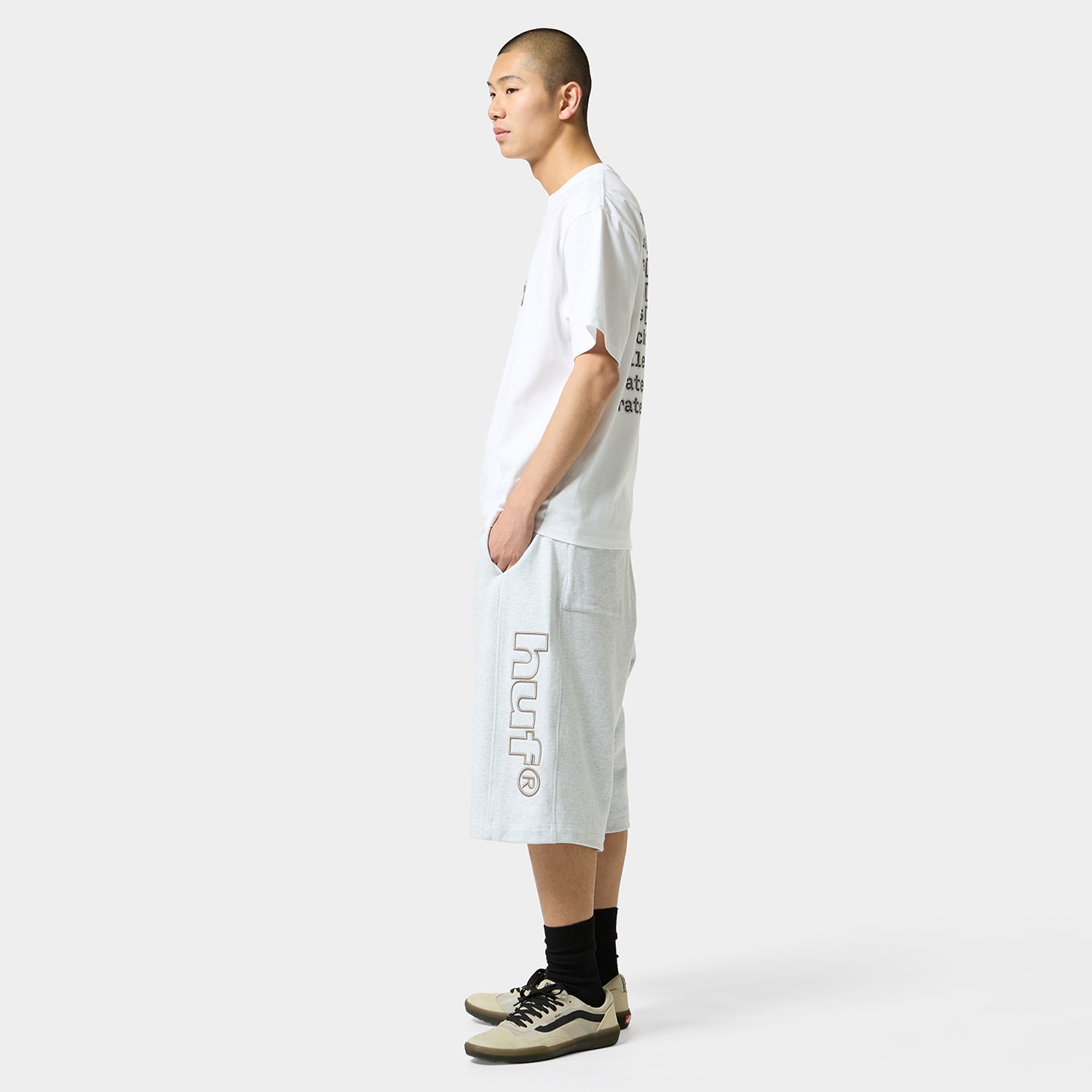 HUF (ハフ) Worldwide JP /T-SHIRTS(Tシャツ)/ H CAM TEE商品 / WHITE