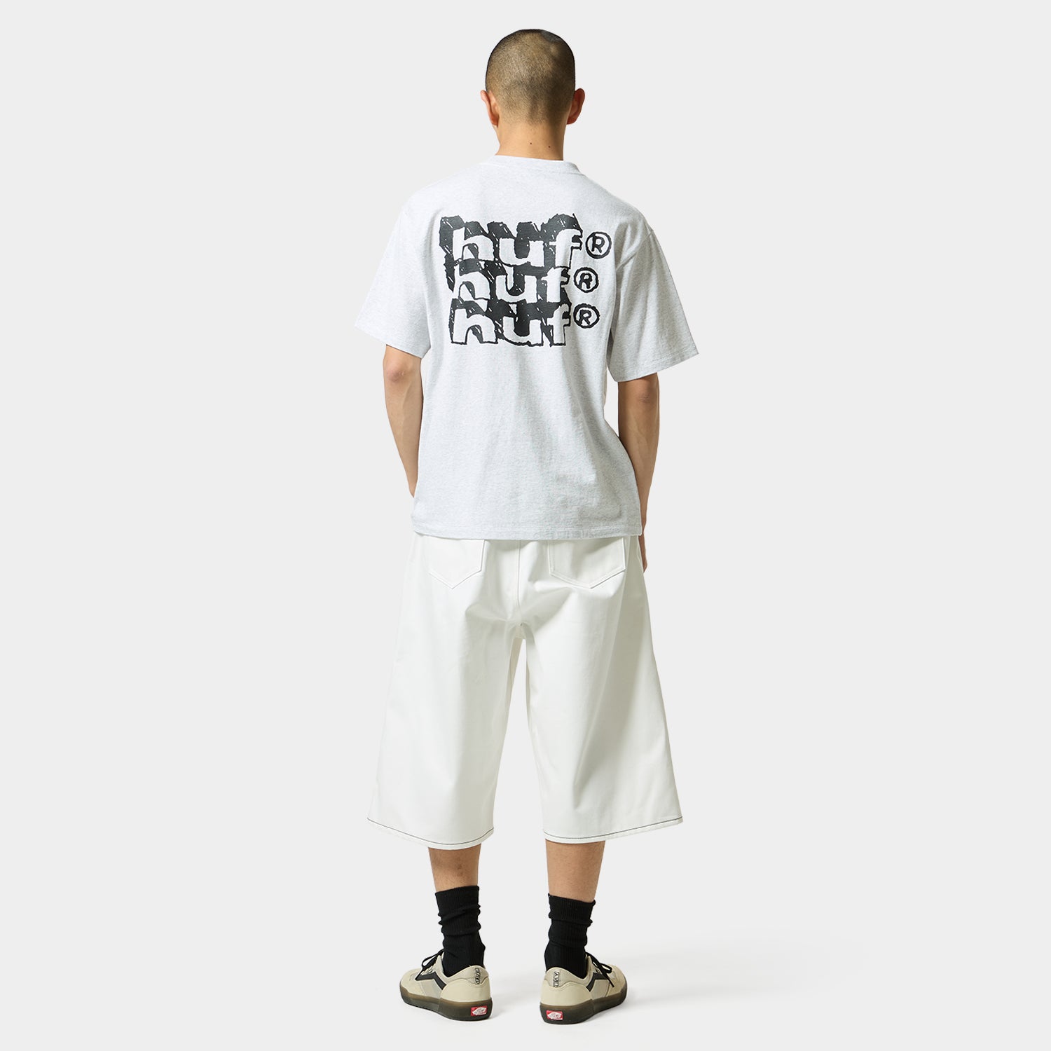 HUF (ハフ) Worldwide JP /T-SHIRTS(Tシャツ)/ HAND STACKED TEE商品 / WHITE