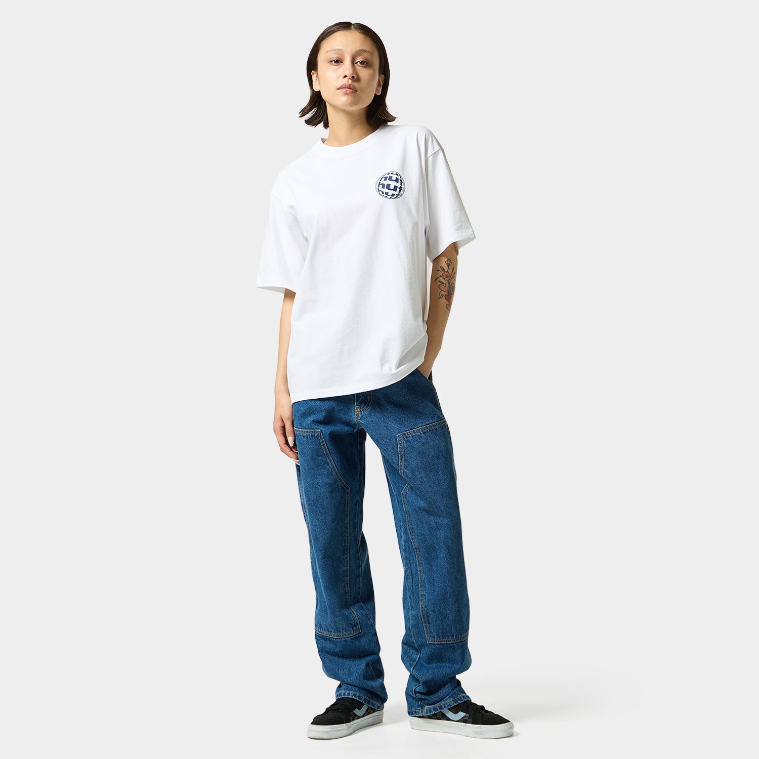 HUF (ハフ) Worldwide JP /T-SHIRTS(Tシャツ)/ WIDE ANGLE TEE商品 / WHITE
