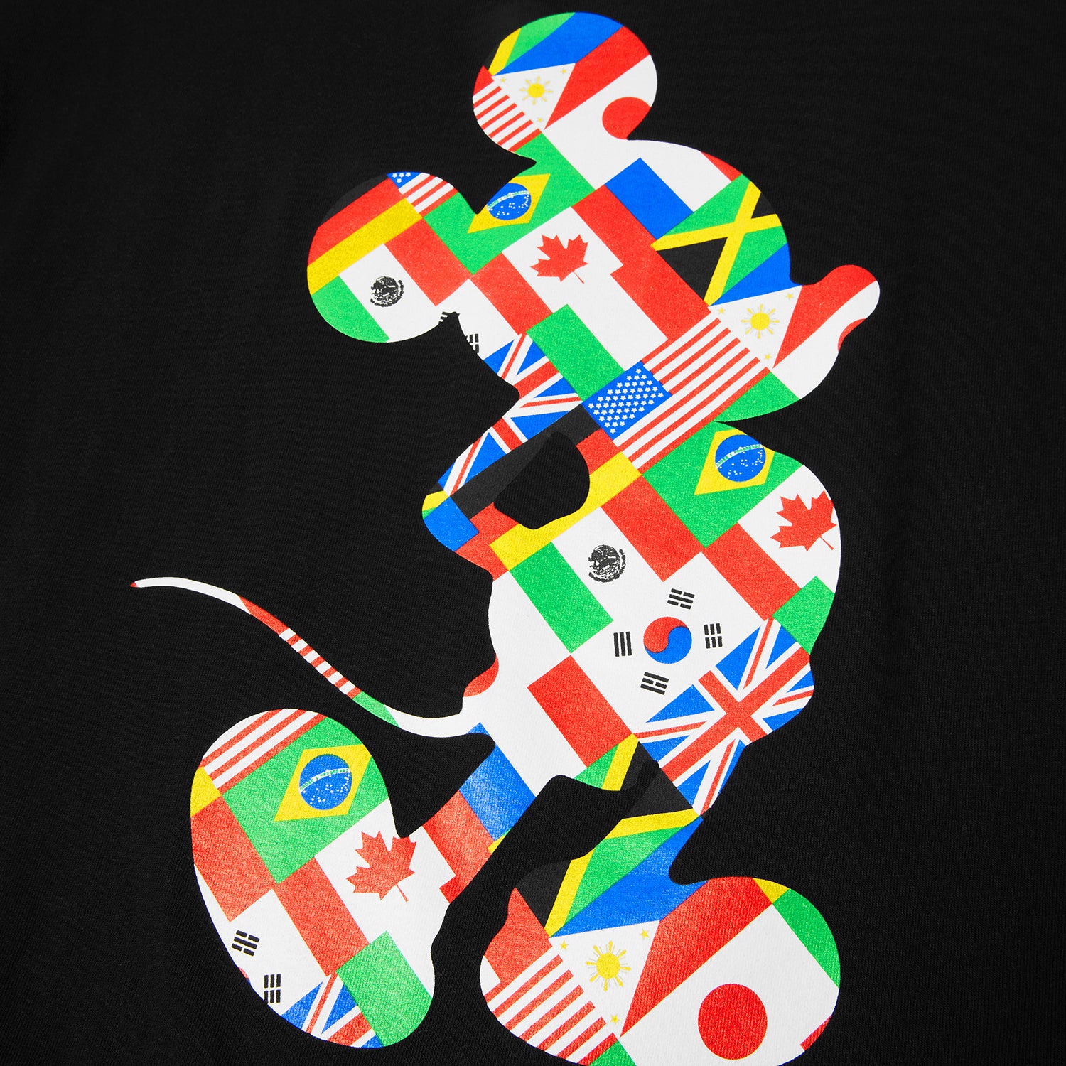 HUF (ハフ) Worldwide JP /T-SHIRTS(Tシャツ)/ DISNEY | HUF MICKEY WORLD TOUR SILHOUETTE TEE商品 / BLACK