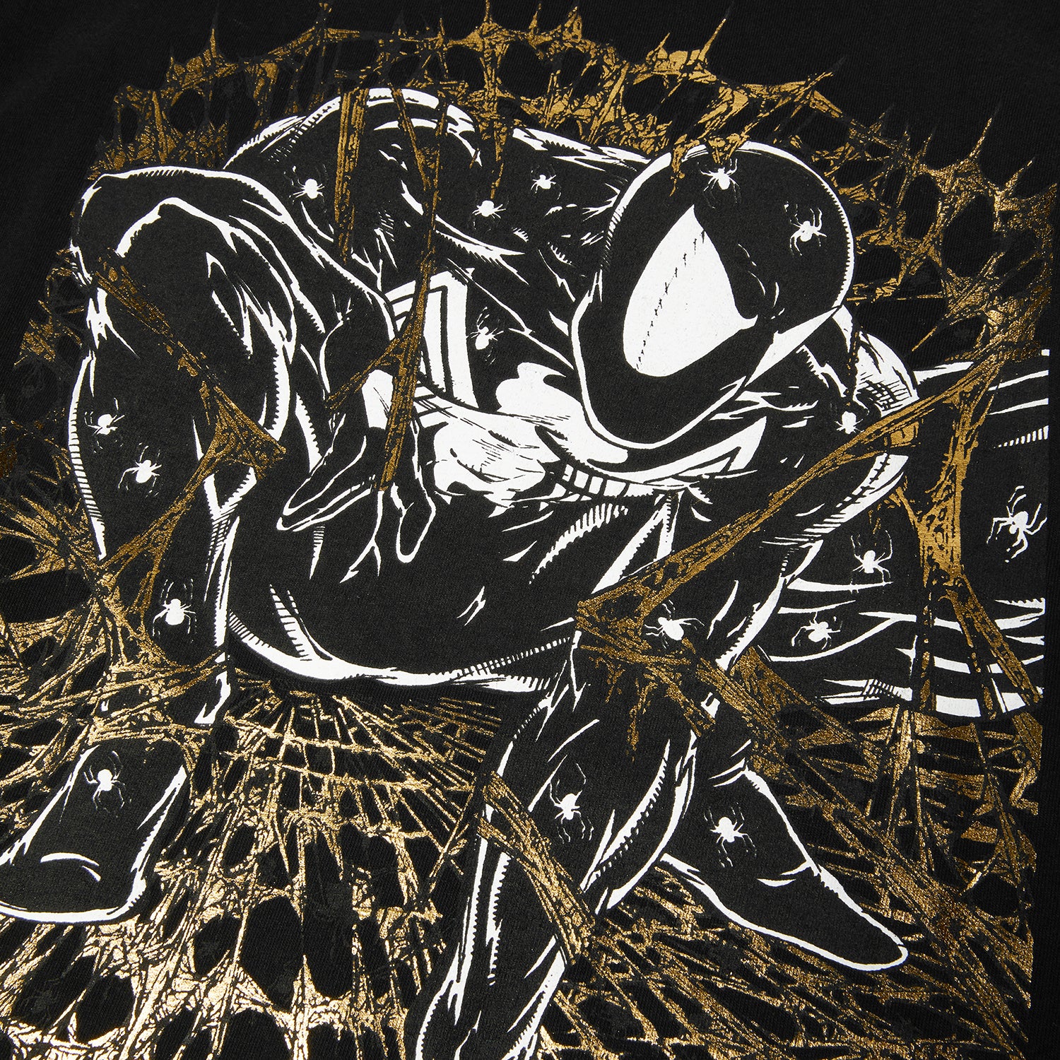 HUF (ハフ) Worldwide JP /T-SHIRTS(Tシャツ)/ HUF X MARVEL SPIDER-MAN ARACHKNIGHT TEE商品 / BLACK