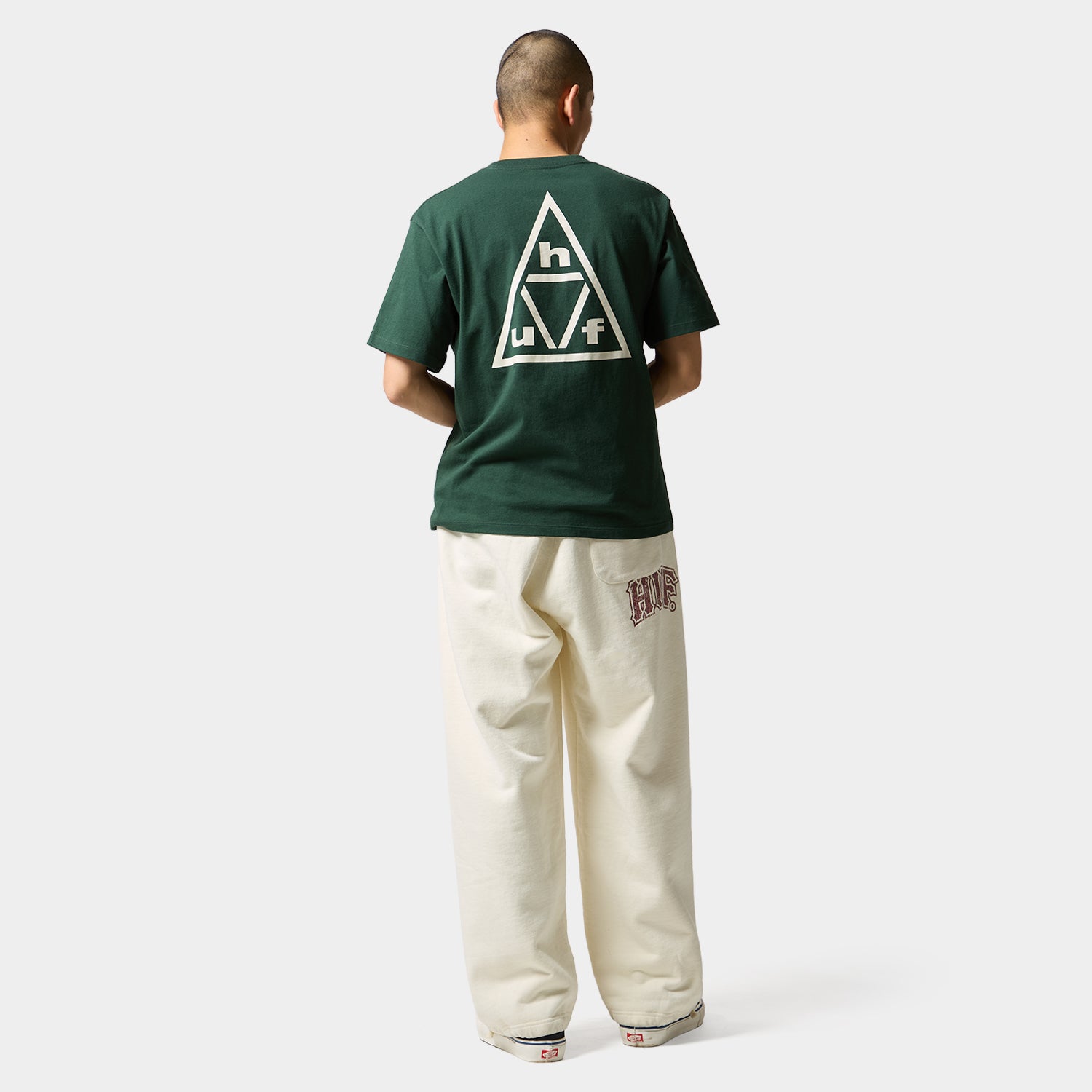 HUF (ハフ) Worldwide JP /T-SHIRTS(Tシャツ)/ TRIPLE TRIANGLE TEE商品 / FOREST GREEN