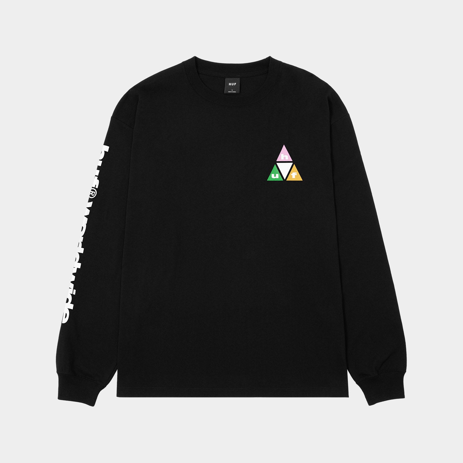 HUF (ハフ) Worldwide JP /T-SHIRTS(Tシャツ)/ PRISM TT LS TEE商品 / BLACK