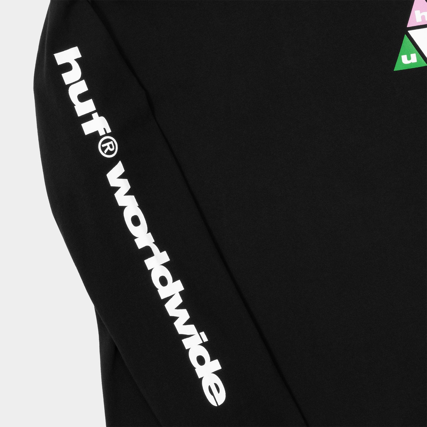 HUF (ハフ) Worldwide JP /T-SHIRTS(Tシャツ)/ PRISM TT LS TEE商品 / BLACK