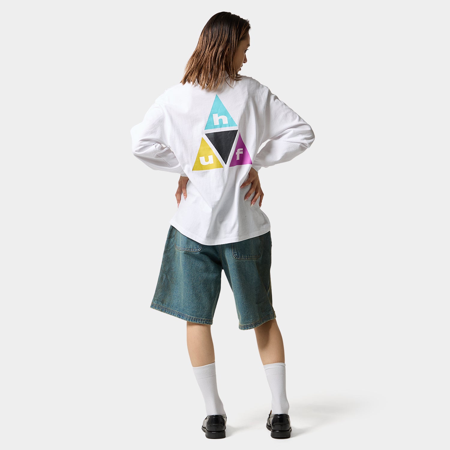 HUF (ハフ) Worldwide JP /T-SHIRTS(Tシャツ)/ PRISM TT LS TEE商品 / BLACK